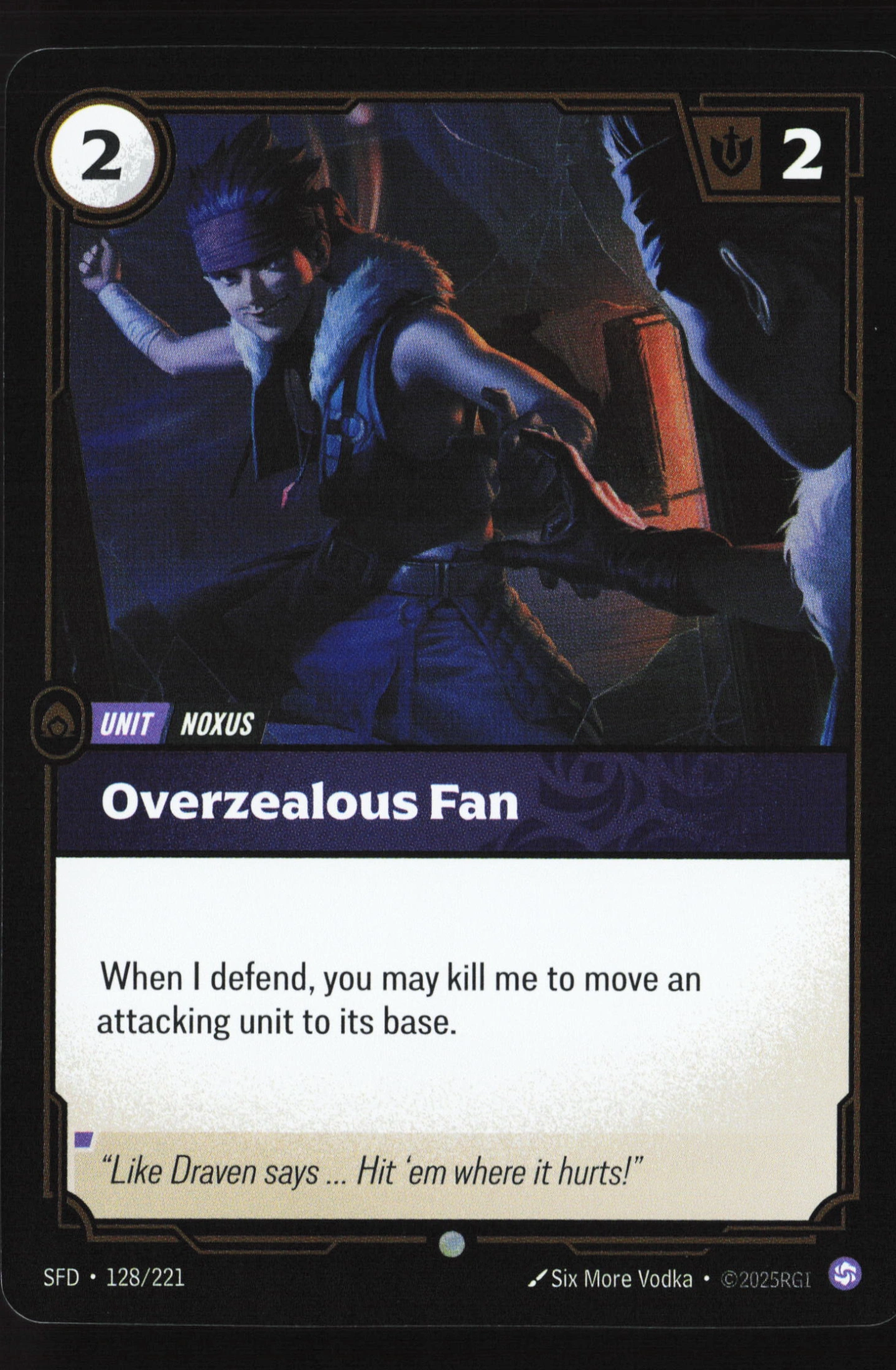 Overzealous Fan (SFD 128) — Voorkant