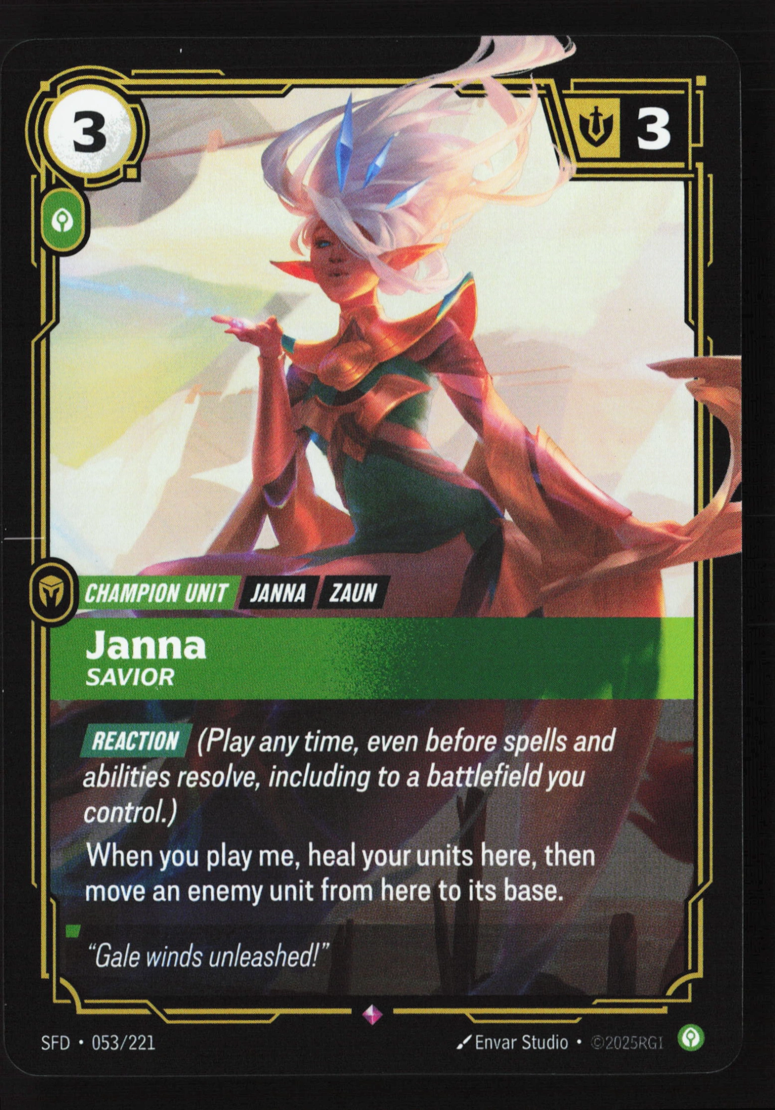 Janna, Savior (SFD 053) — Voorkant