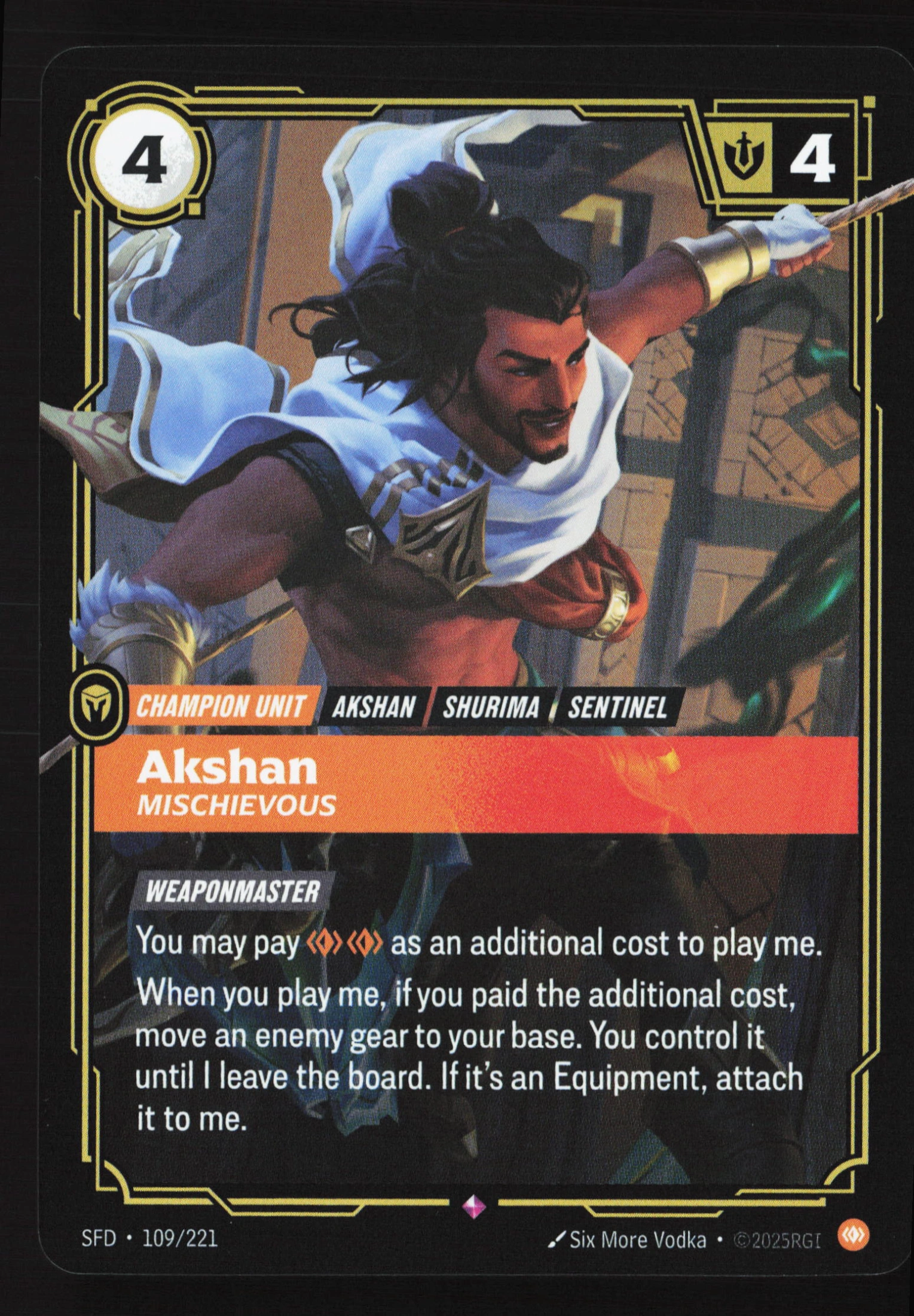Akshan, Mischievous (SFD 109) — Voorkant