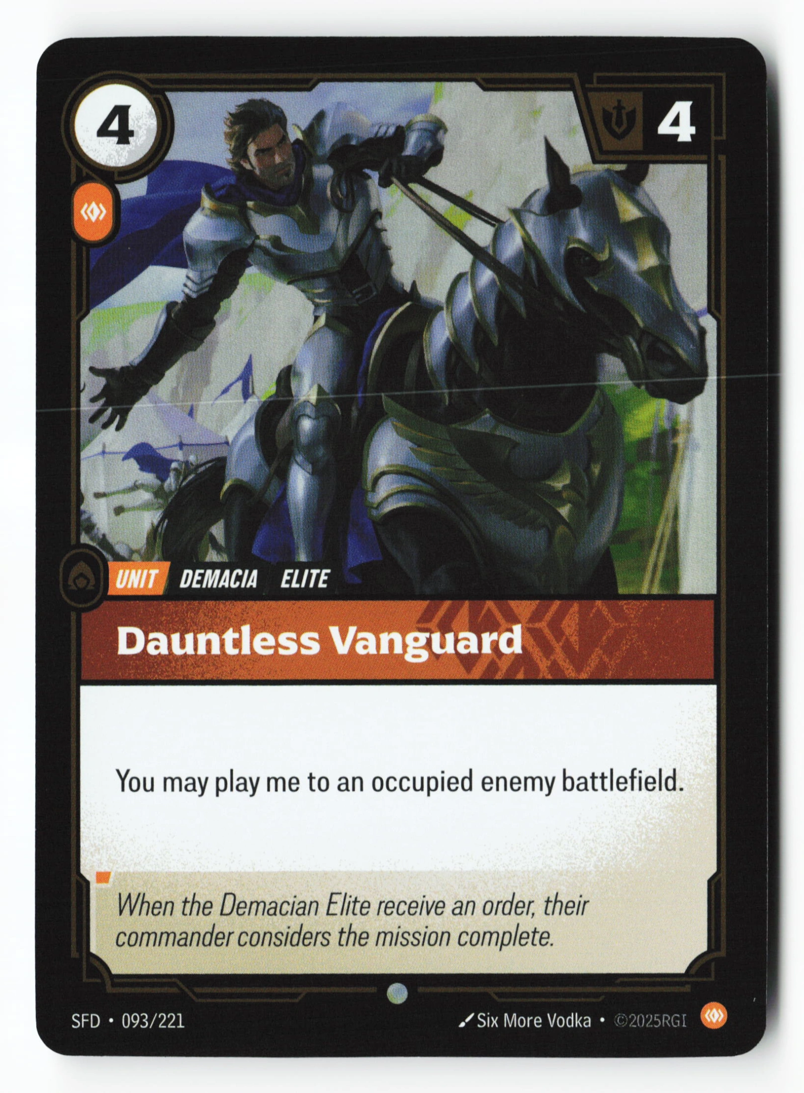 Dauntless Vanguard (SFD 093) — Voorkant