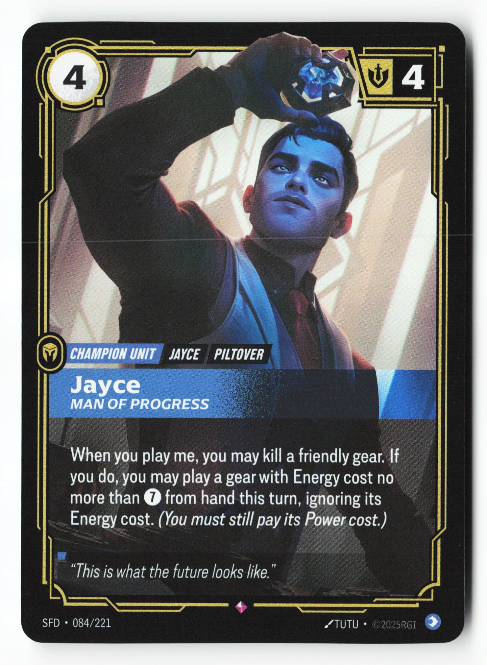 Jayce, Man Of Progress (SFD 084) — Voorkant