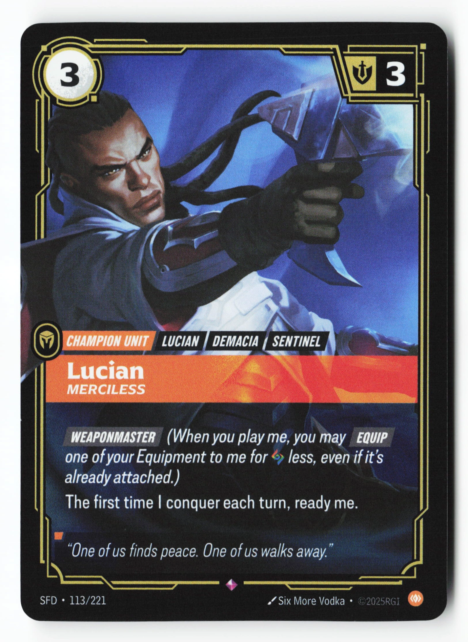 Lucian, Merciless (SFD 113) — Voorkant