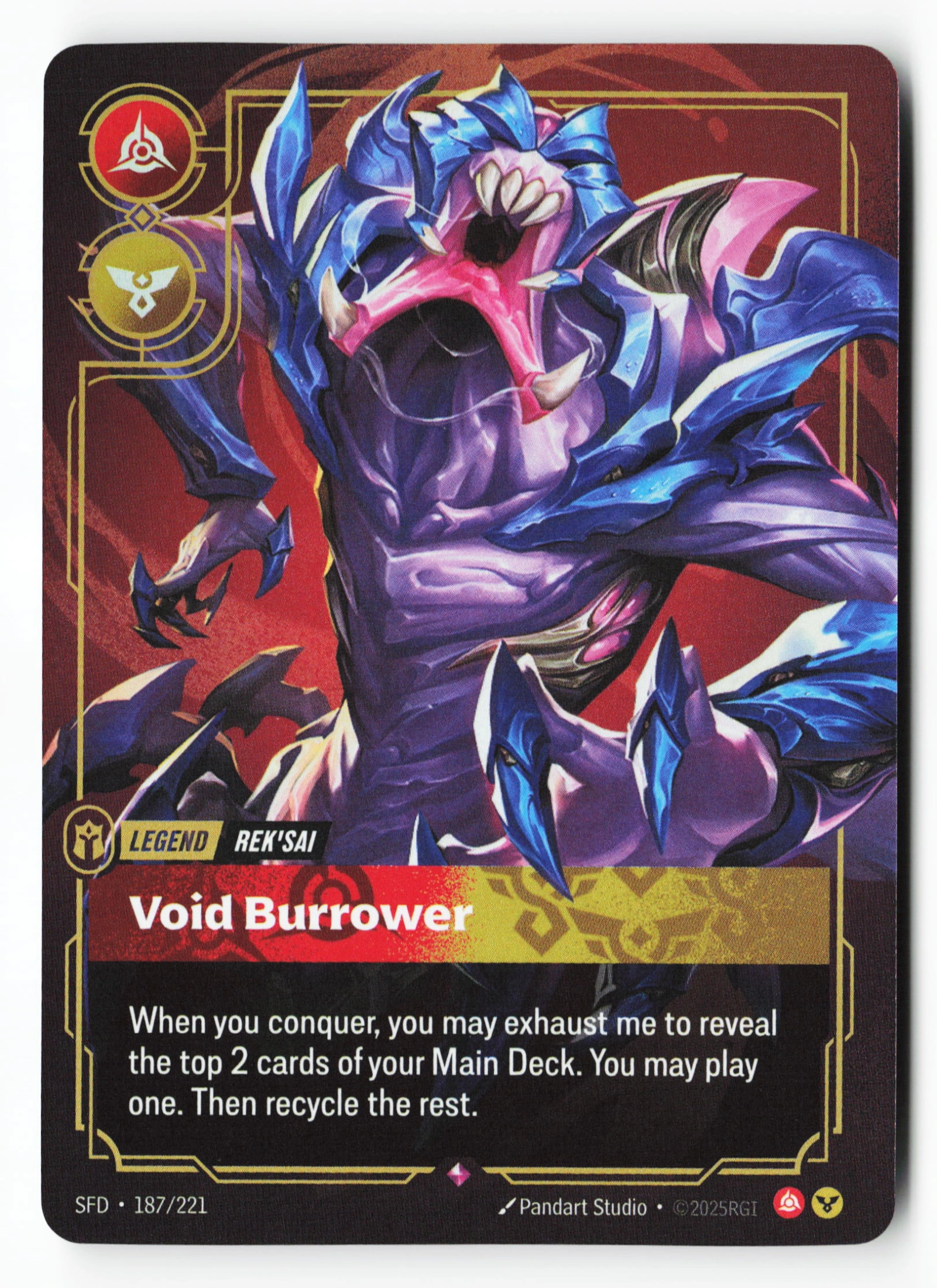 Void Burrower (SFD 187) — Voorkant