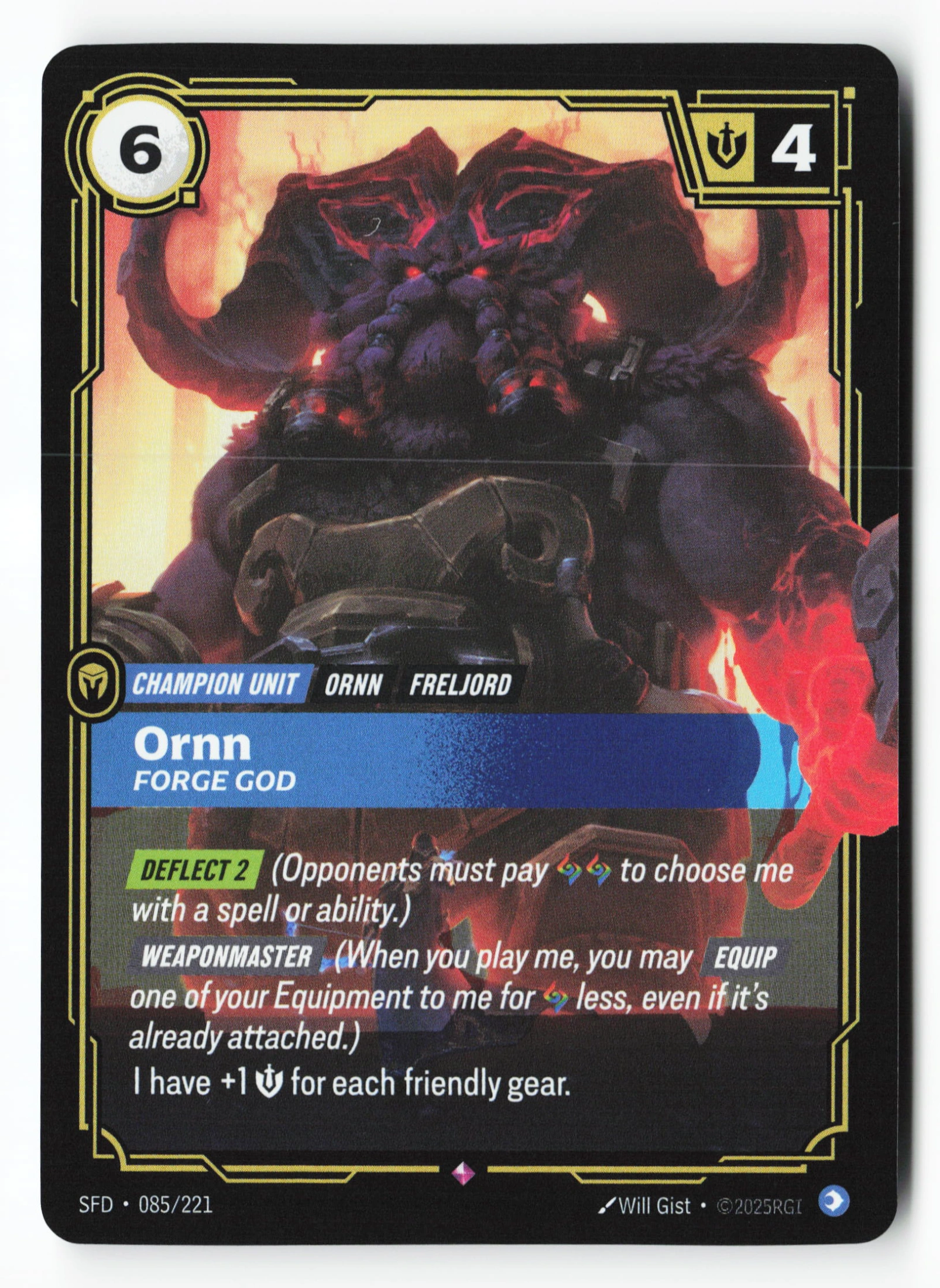 Ornn, Forge God (SFD 085) — Voorkant
