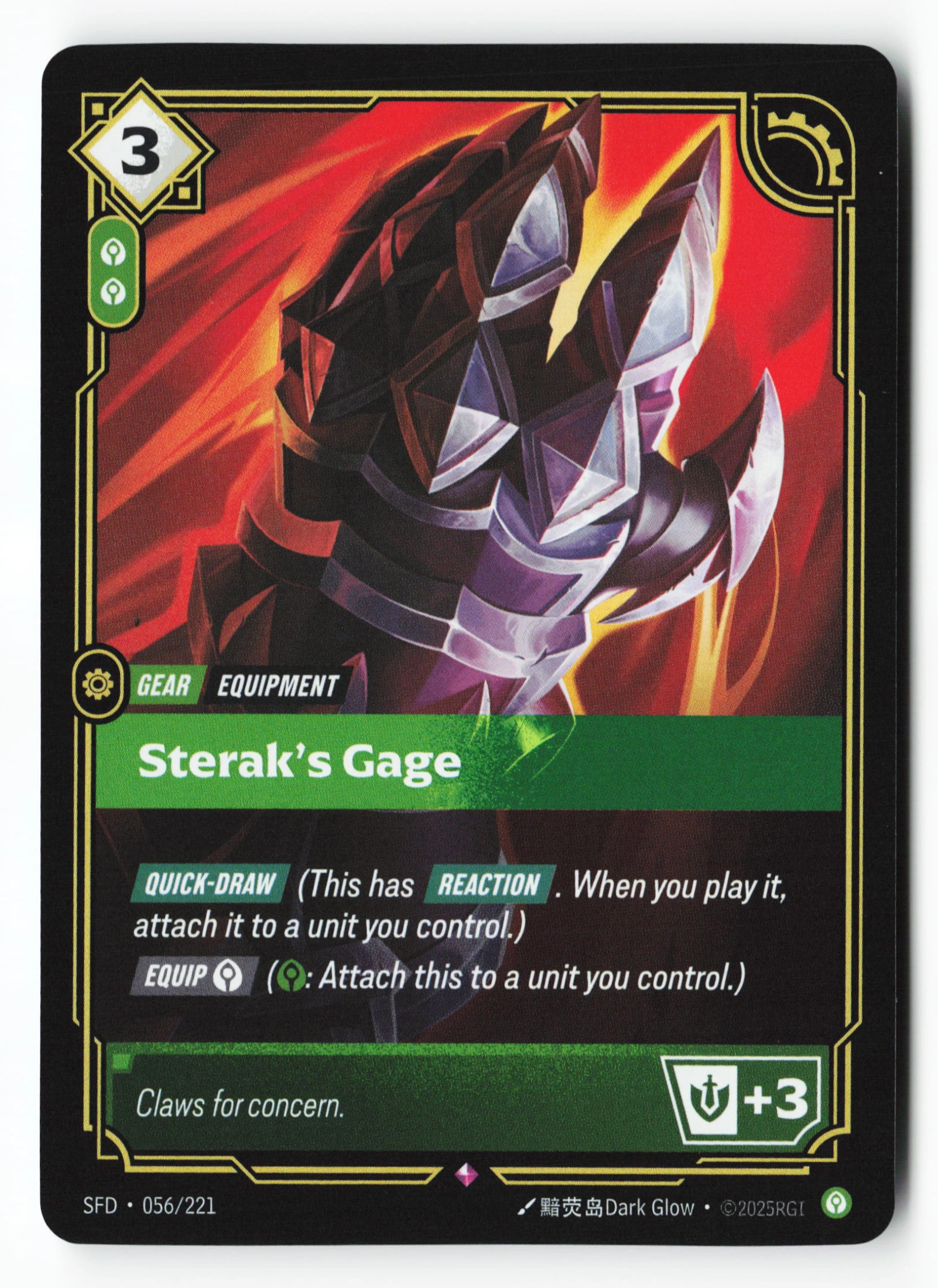 Sterak's Gage (SFD 056) — Voorkant