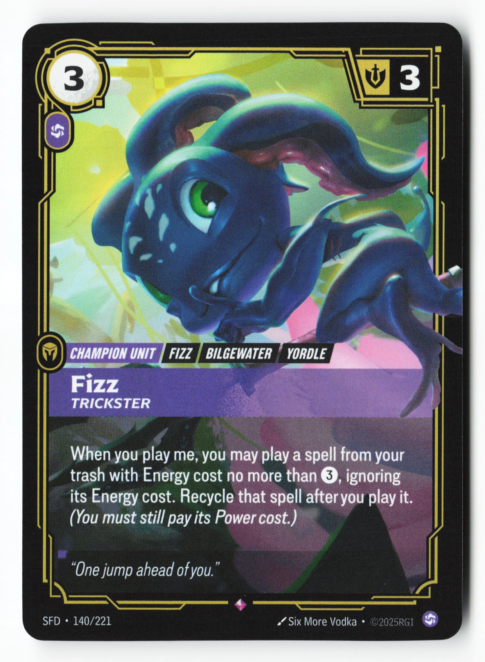 Fizz, Trickster (SFD 140) — Voorkant