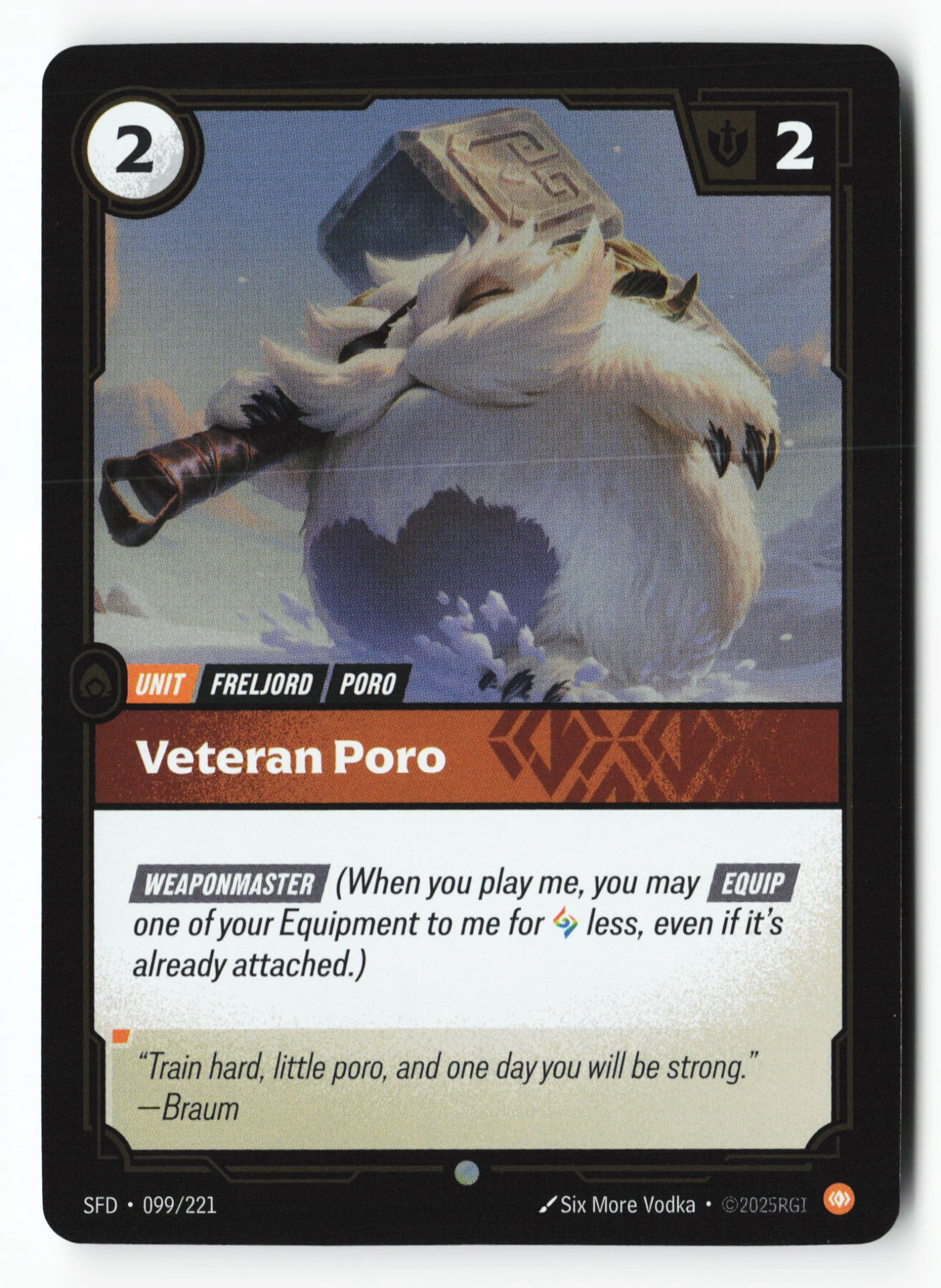 Veteran Poro (SFD 099) — Voorkant