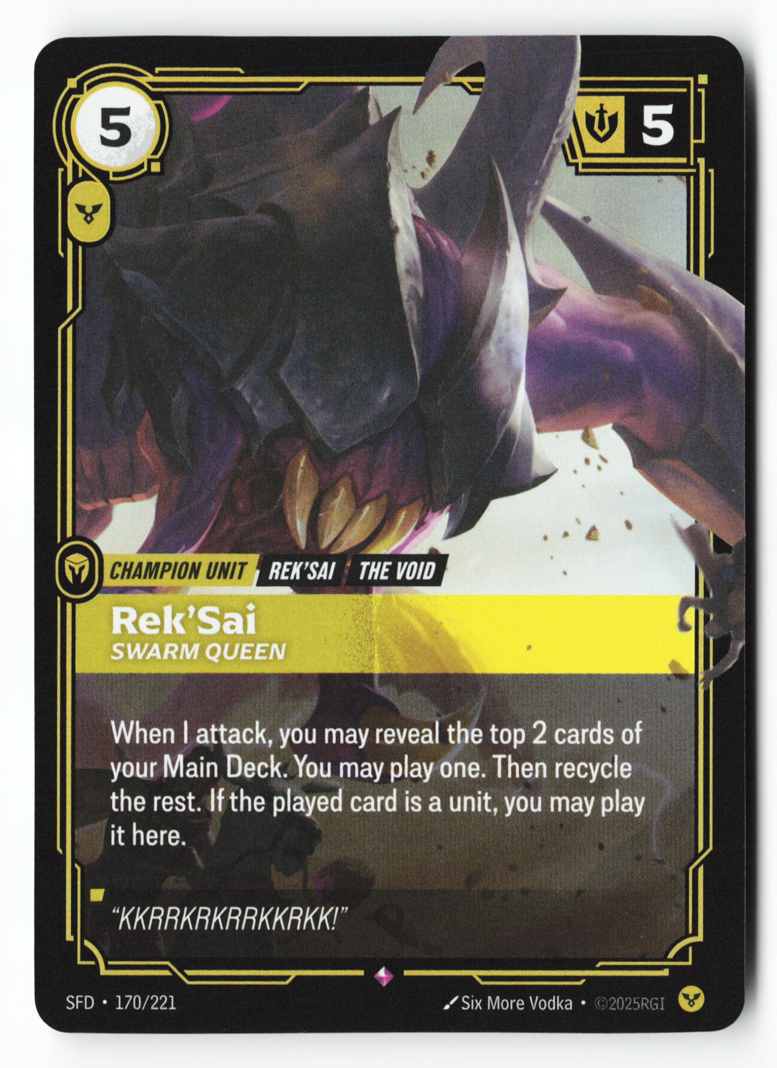 Rek'sai, Swarm Queen (SFD 170) — Voorkant