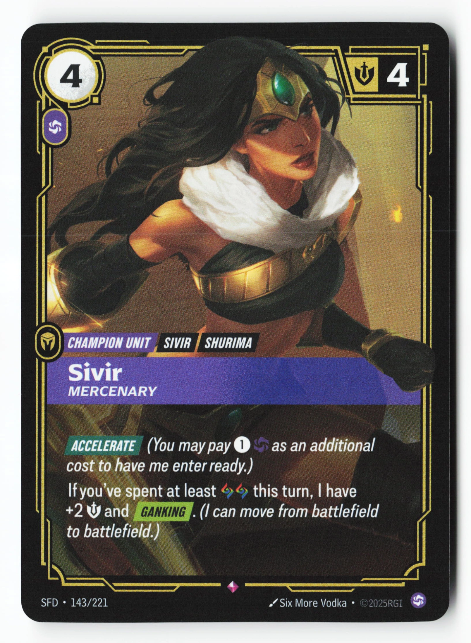 Sivir, Mercenary (SFD 143) — Voorkant