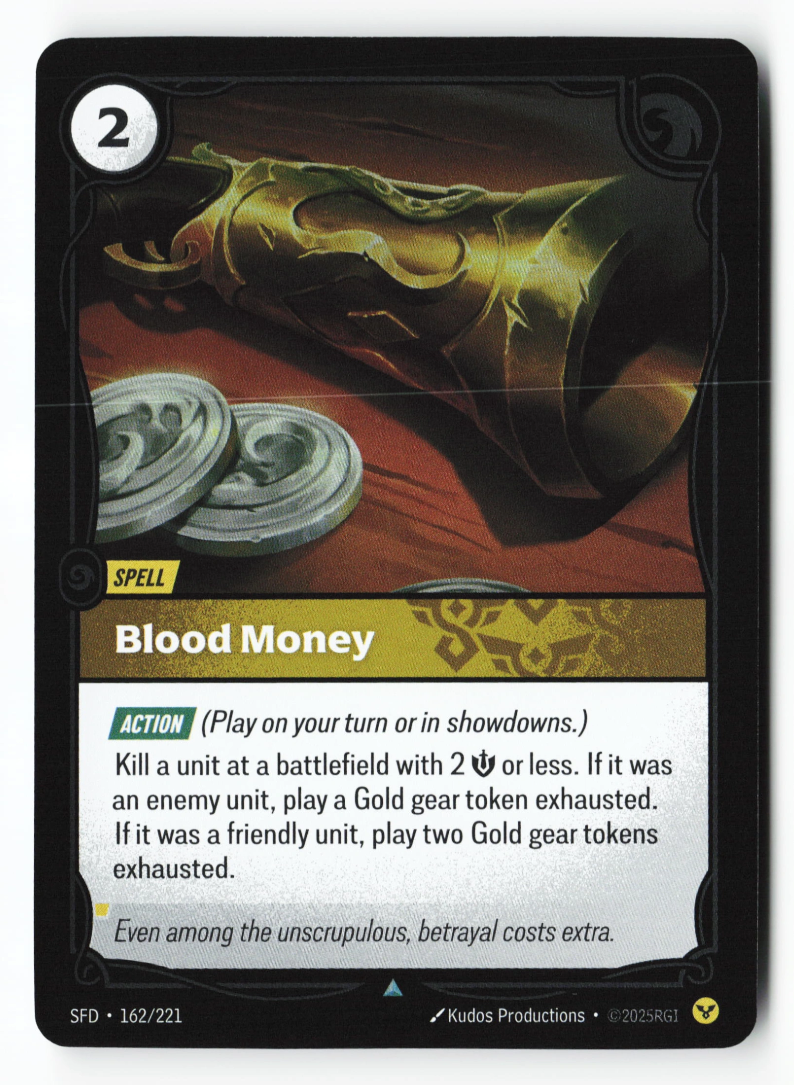 Blood Money (SFD 162) — Voorkant