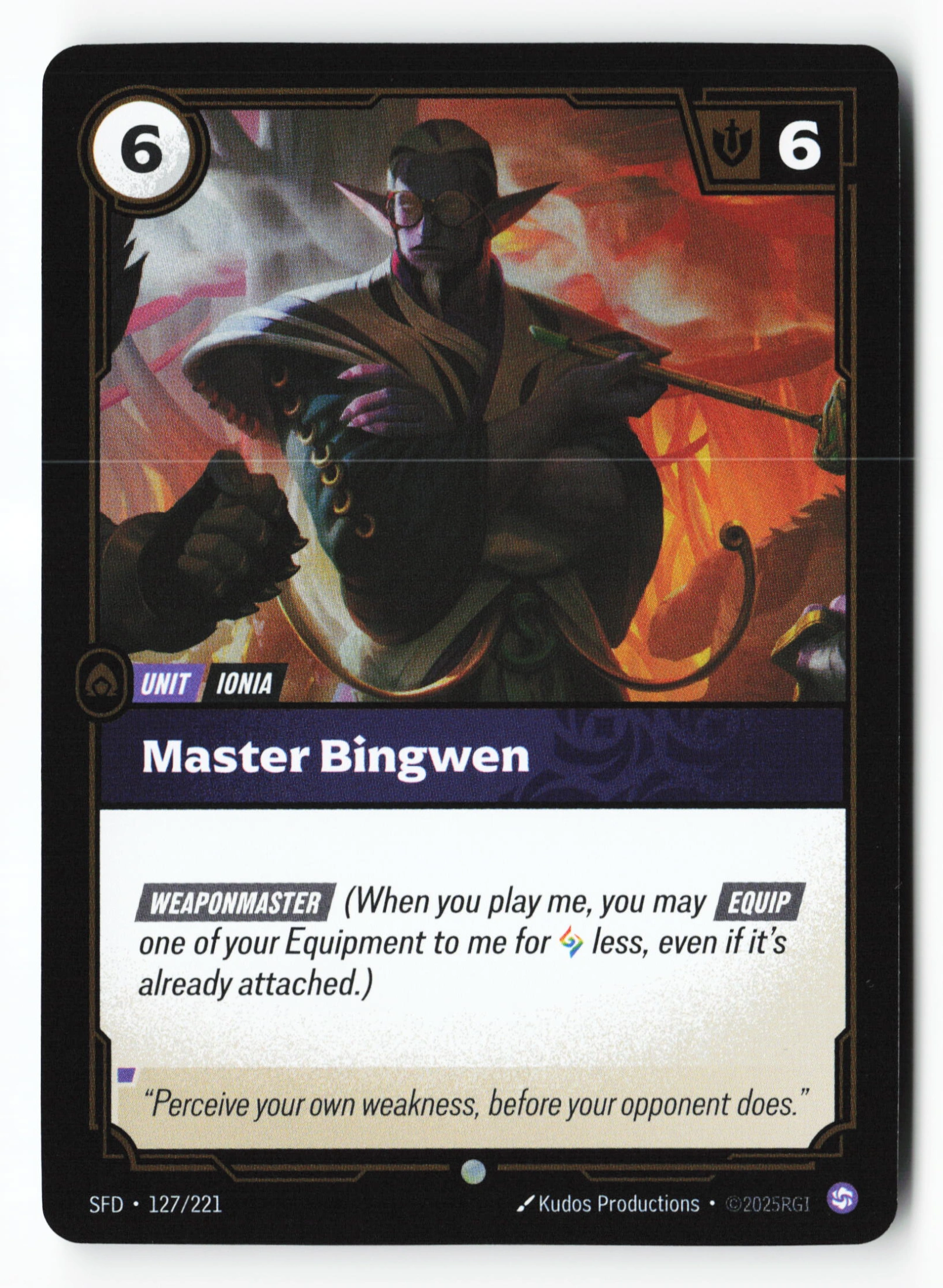 Master Bingwen (SFD 127) — Voorkant