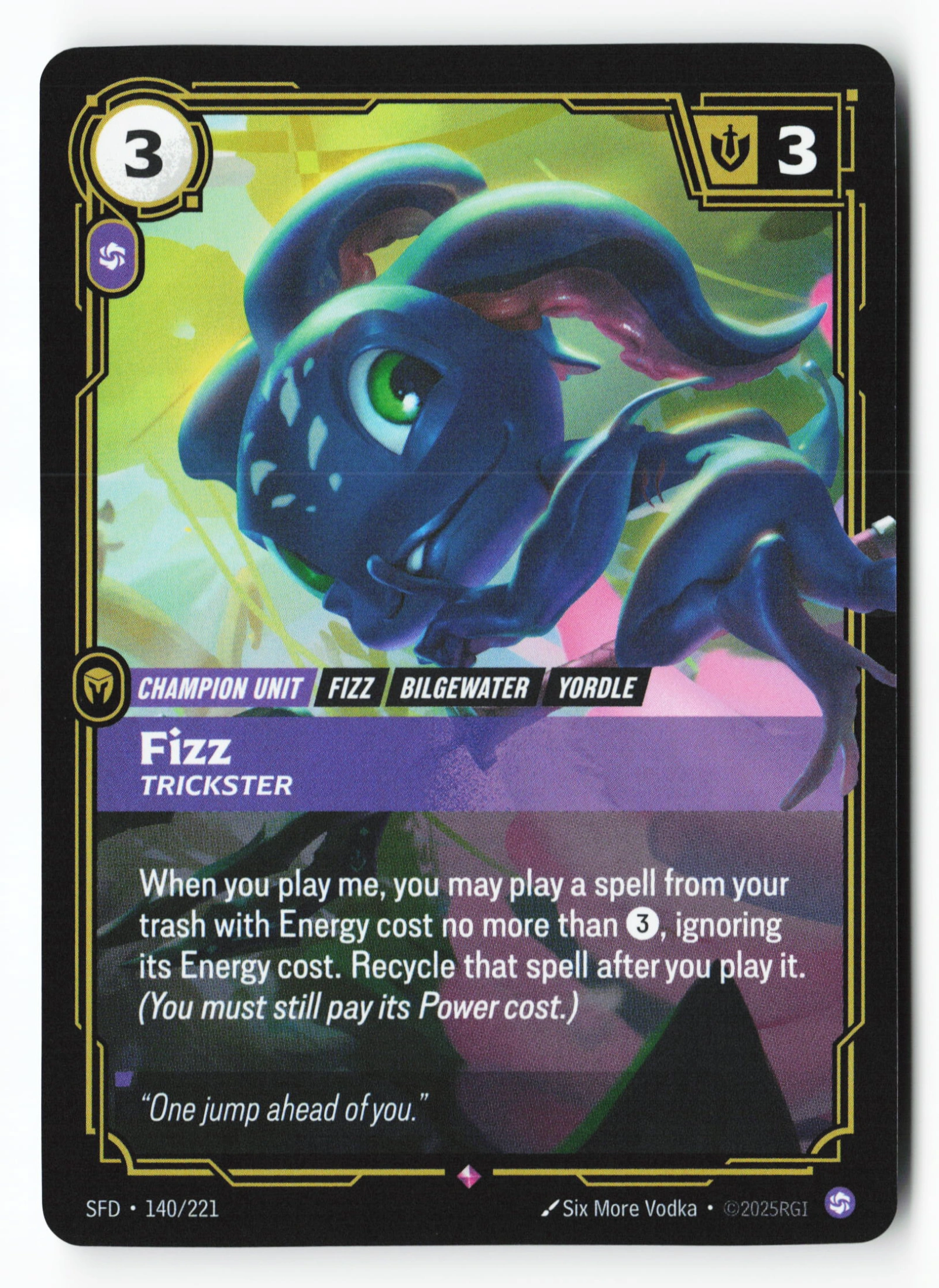 Fizz, Trickster (SFD 140) — Voorkant