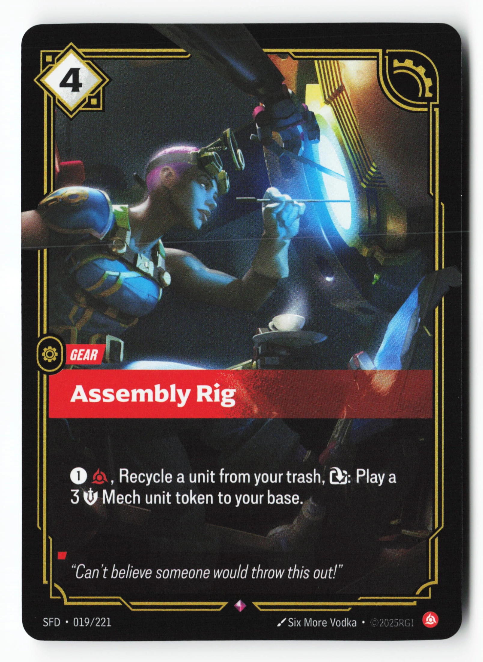 Assembly Rig (SFD 019) — Voorkant