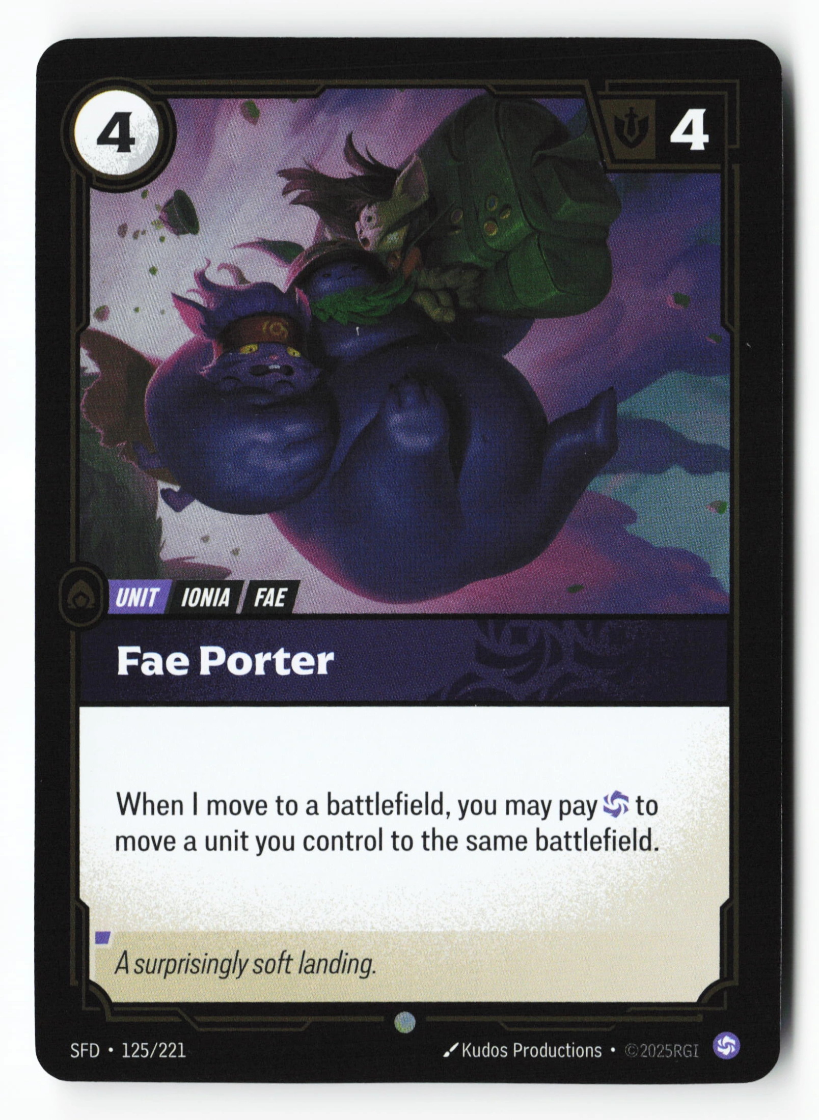 Fae Porter (SFD 125) — Voorkant