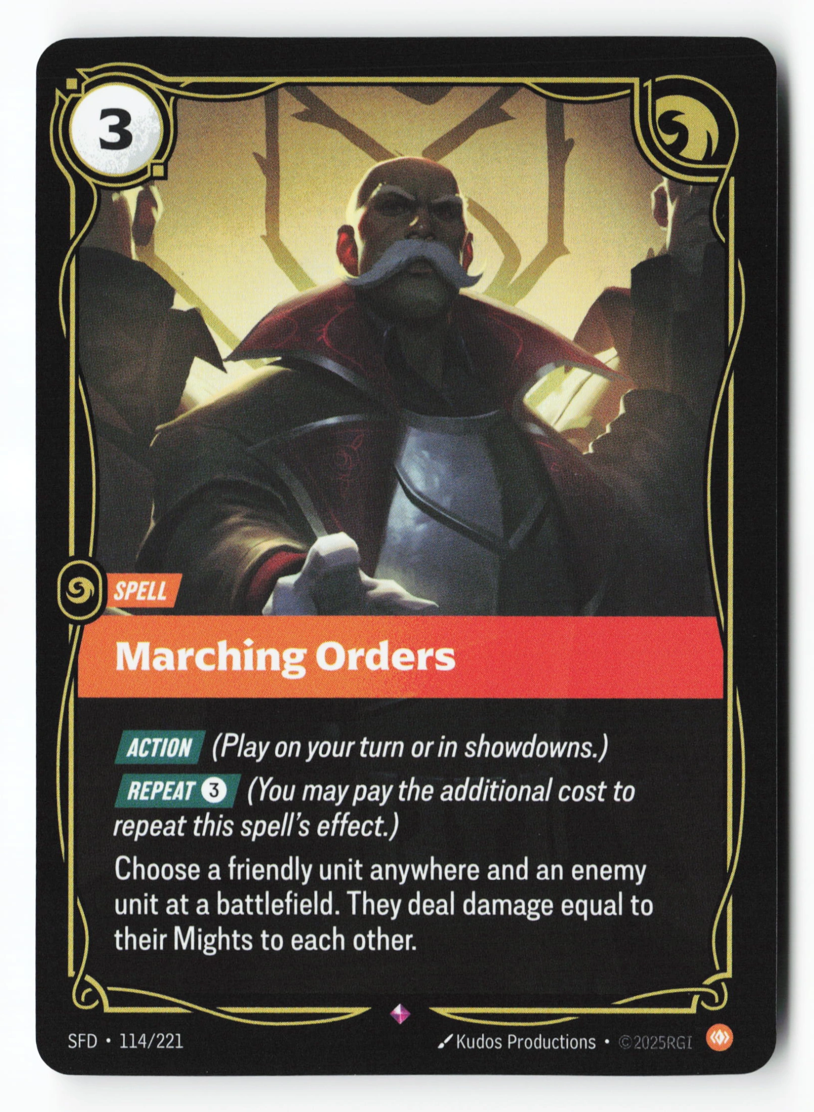 Marching Orders (SFD 114) — Voorkant