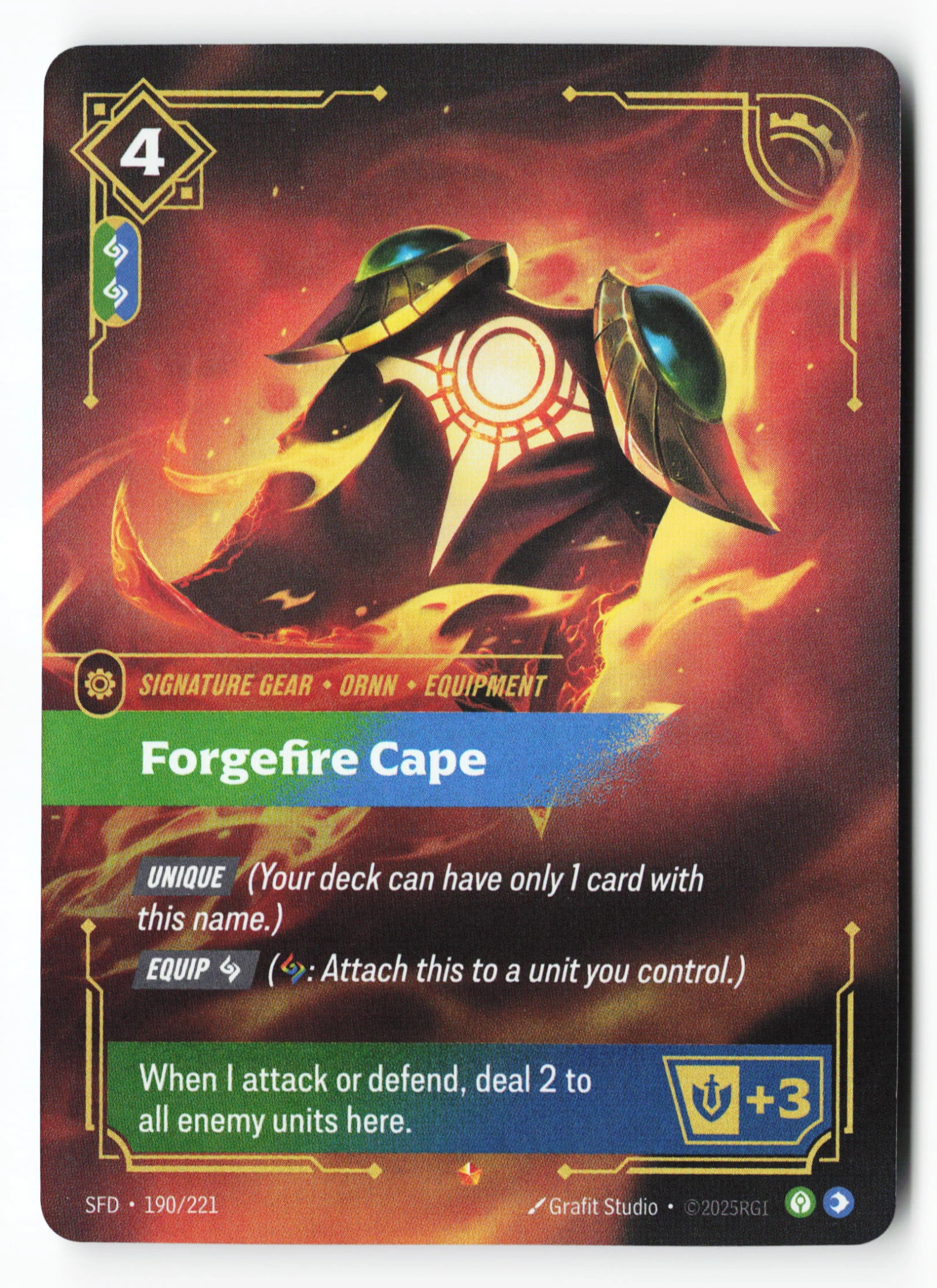 Forgefire Cape (SFD 190) — Voorkant