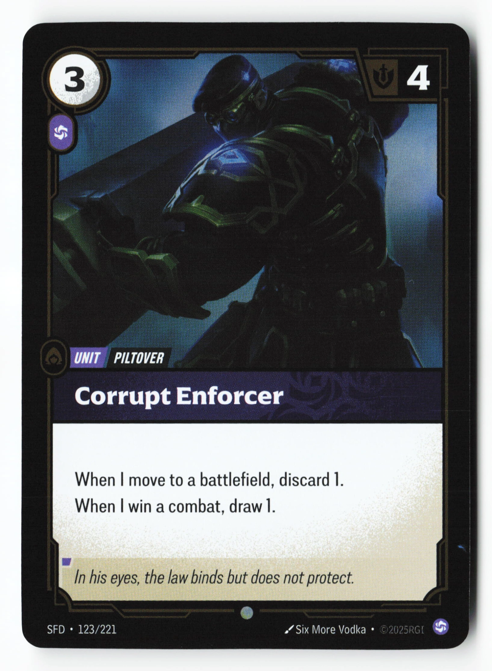 Corrupt Enforcer (SFD 123) — Voorkant
