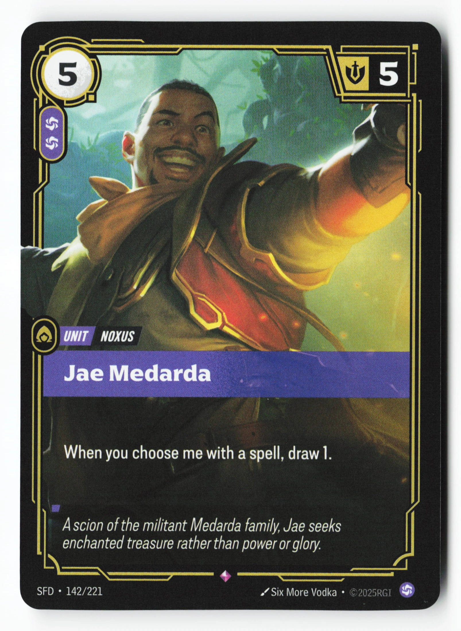 Jae Medarda (SFD 142) — Voorkant