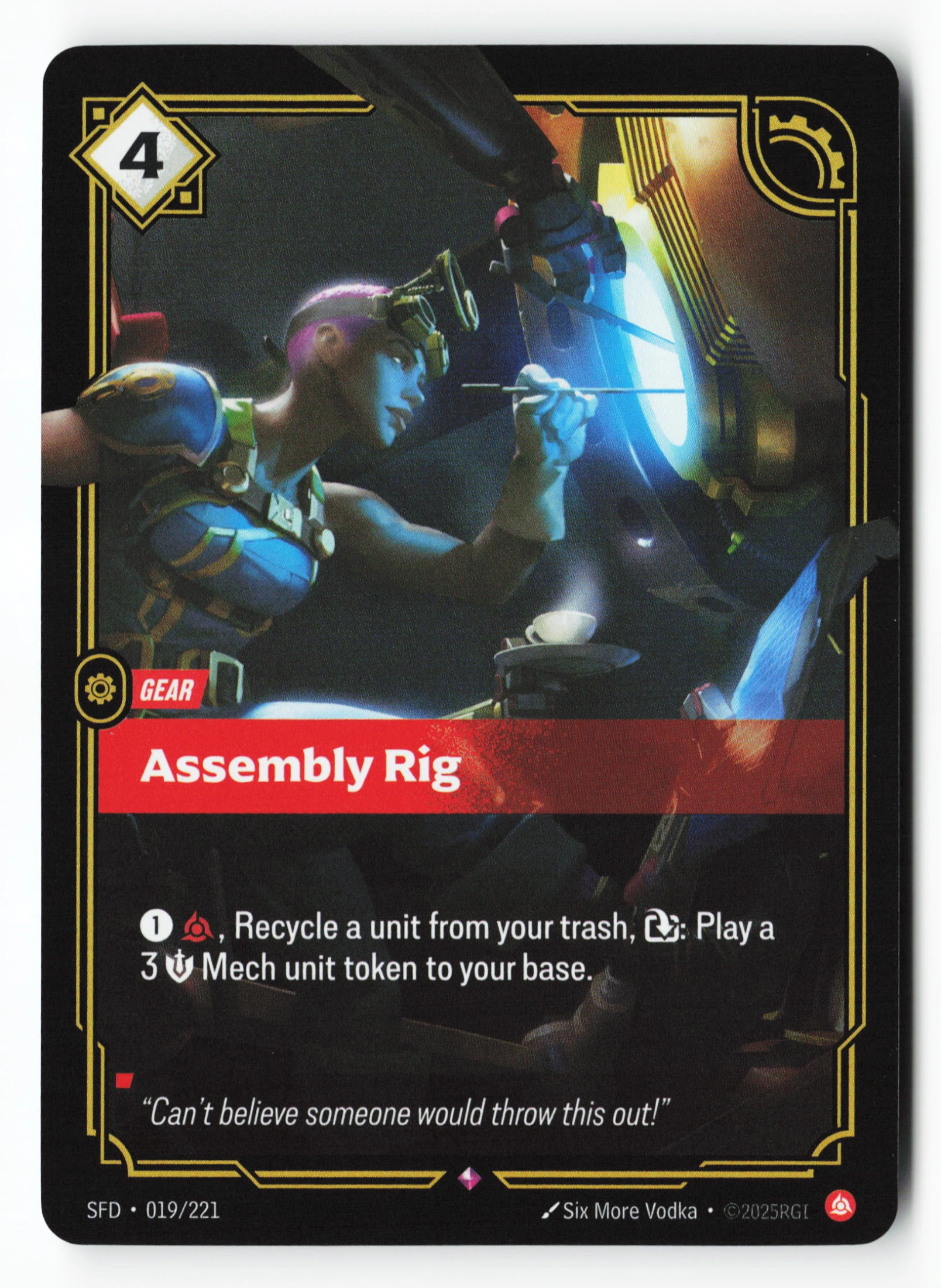 Assembly Rig (SFD 019) — Voorkant
