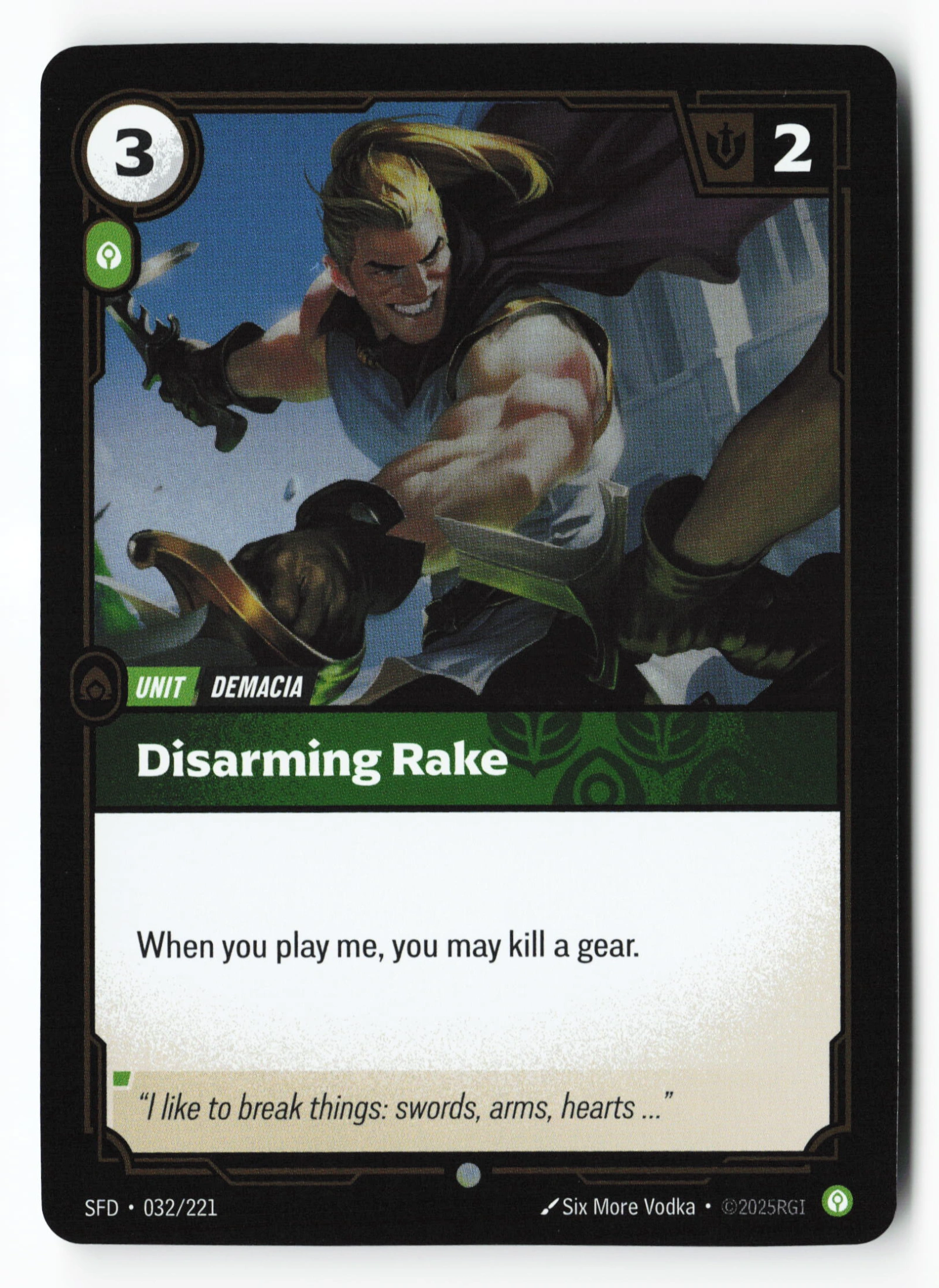 Disarming Rake (SFD 032) — Voorkant