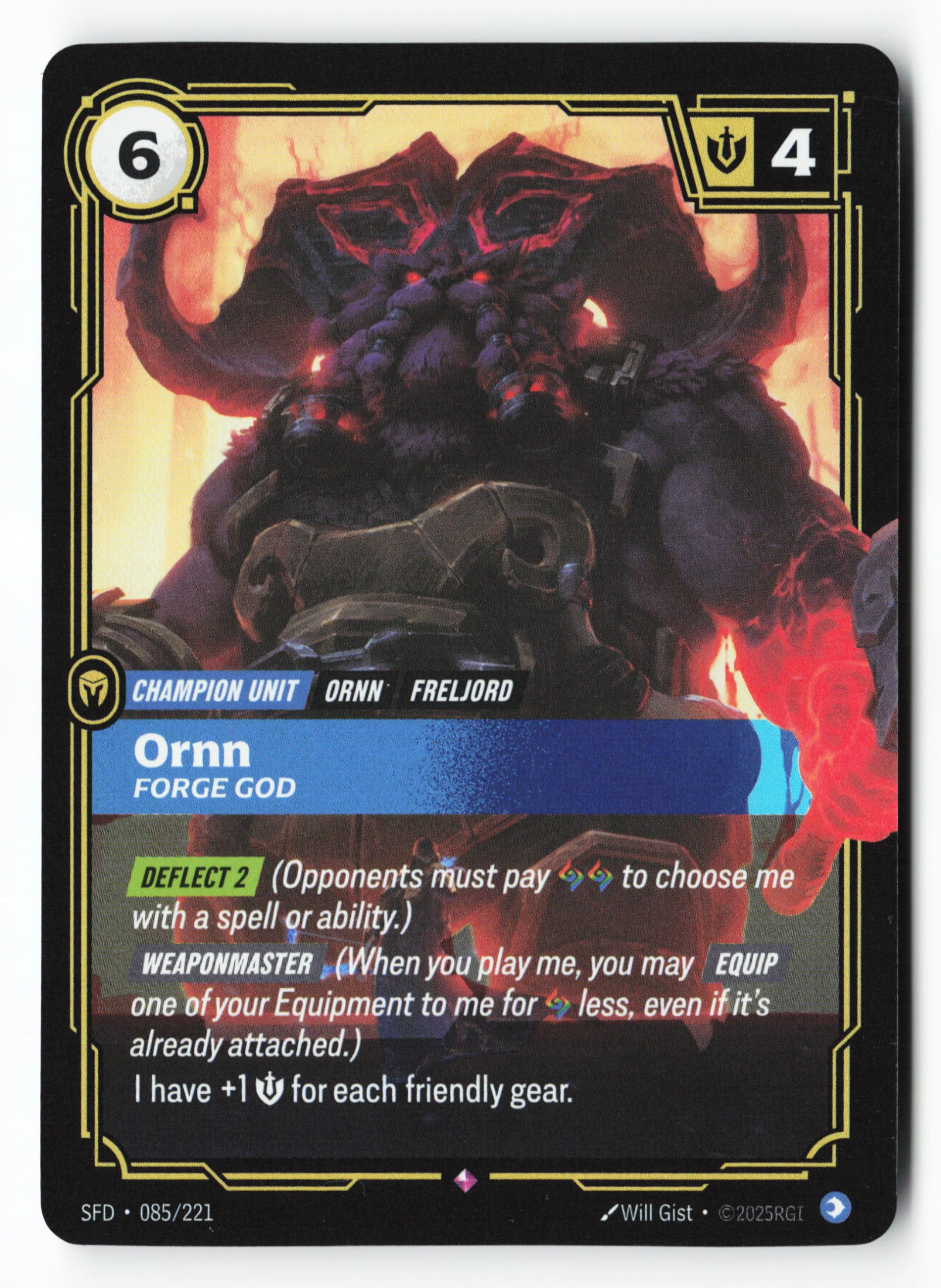 Ornn, Forge God (SFD 085) — Voorkant