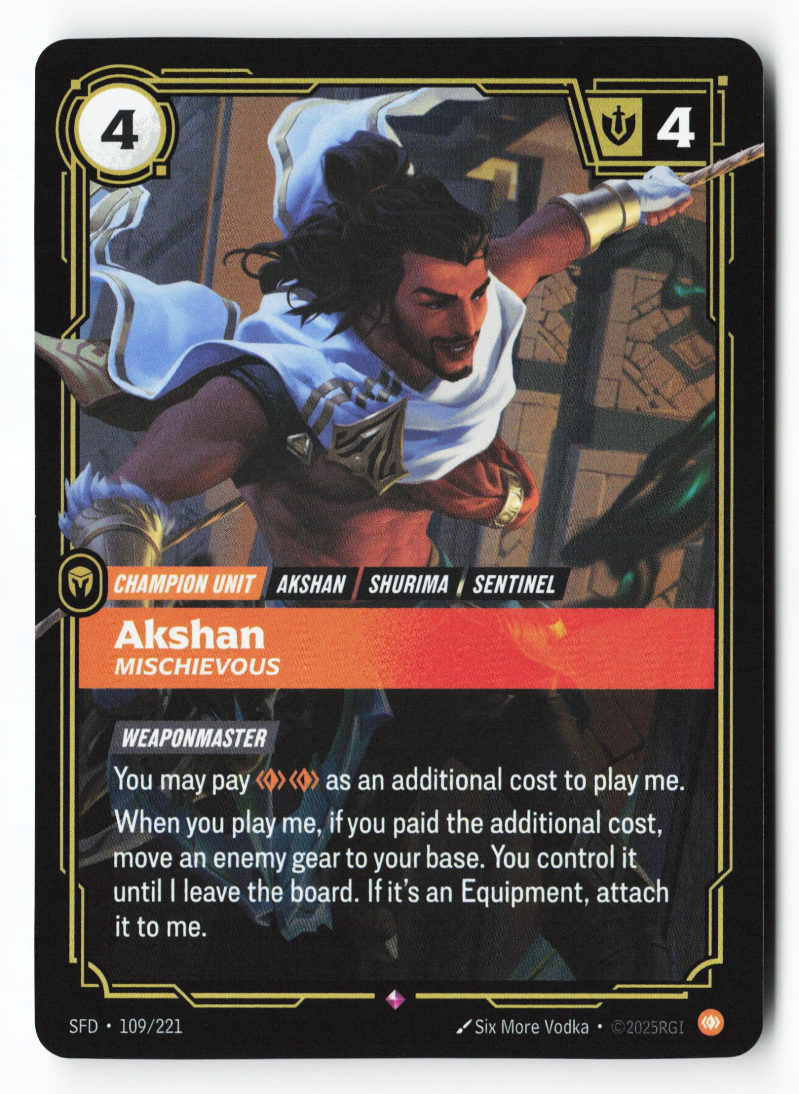 Akshan, Mischievous (SFD 109) — Voorkant