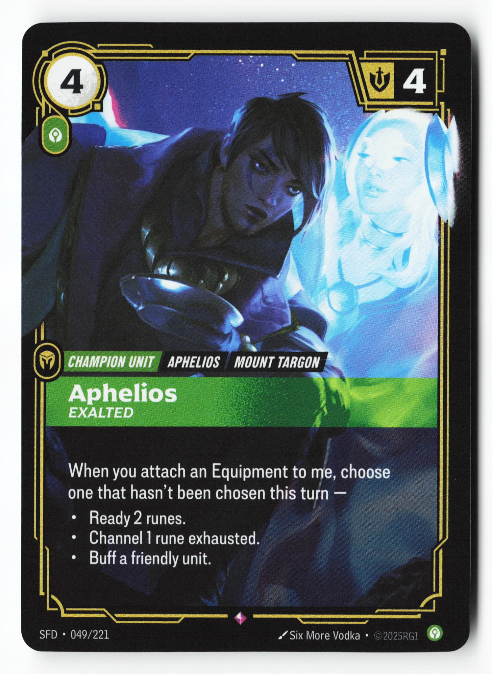Aphelios, Exalted (SFD 049) — Voorkant