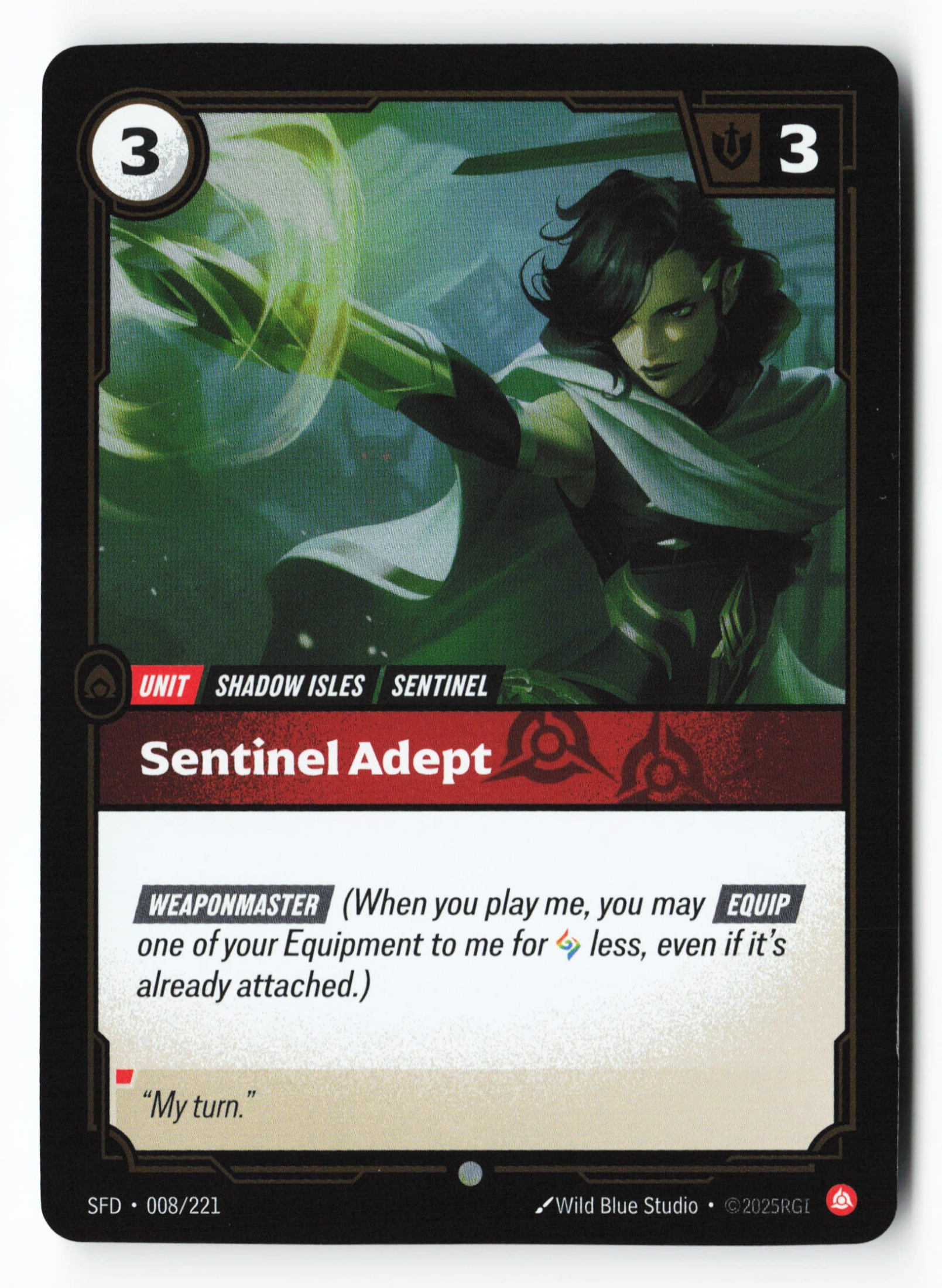 Sentinel Adept (SFD 008) — Voorkant