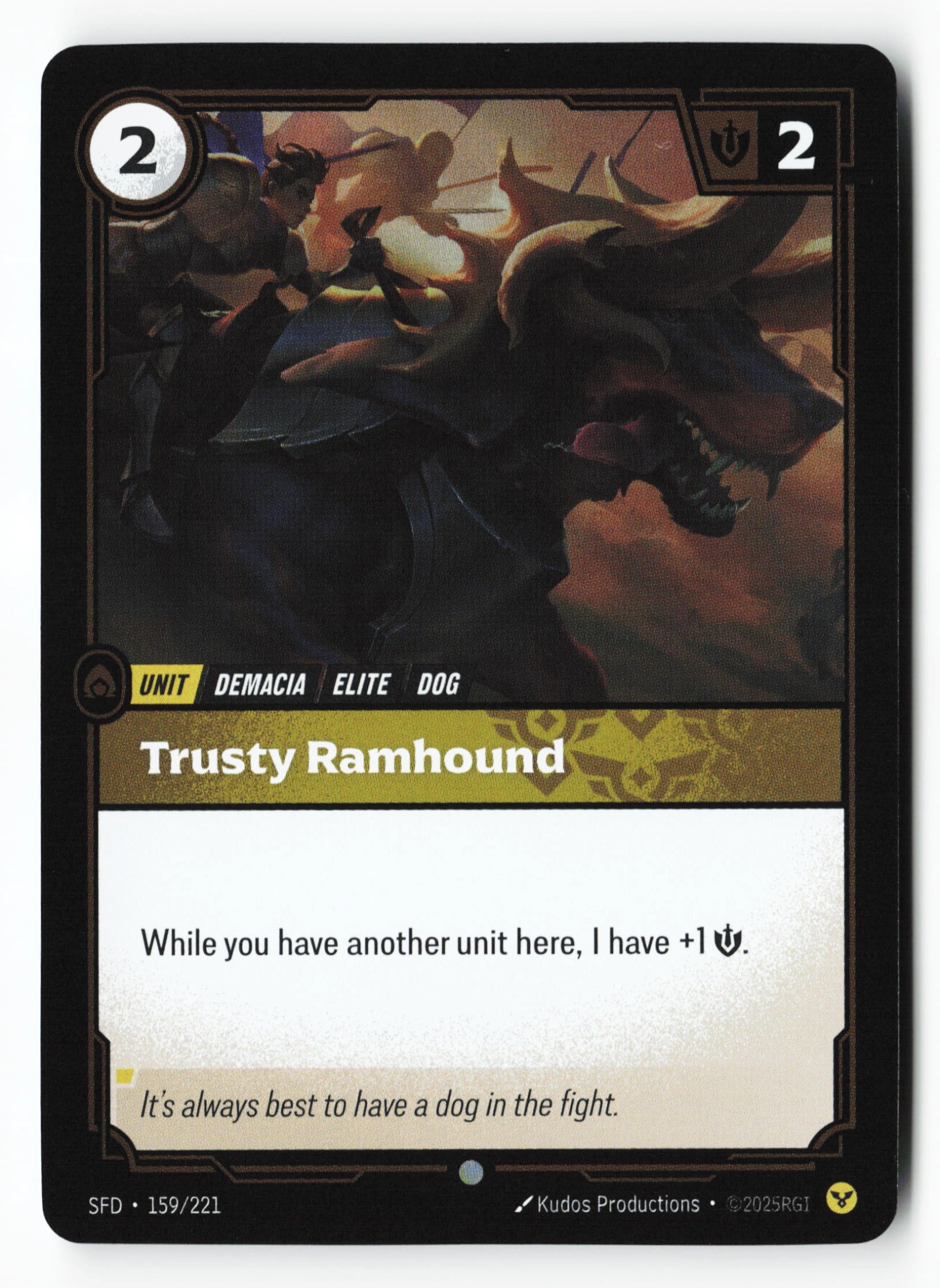 Trusty Ramhound (SFD 159) — Voorkant