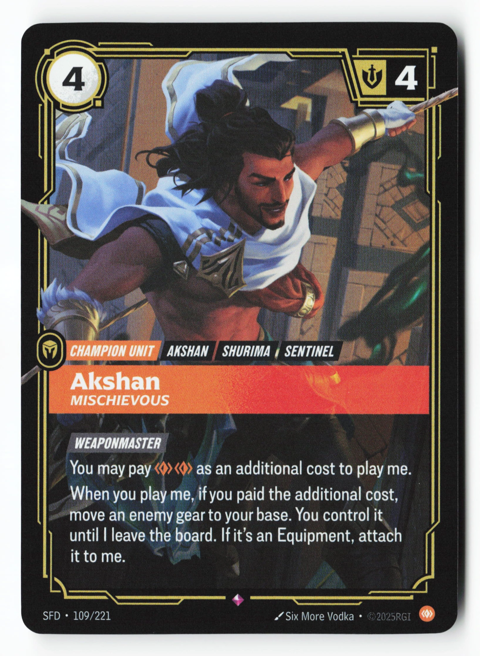 Akshan, Mischievous (SFD 109) — Voorkant