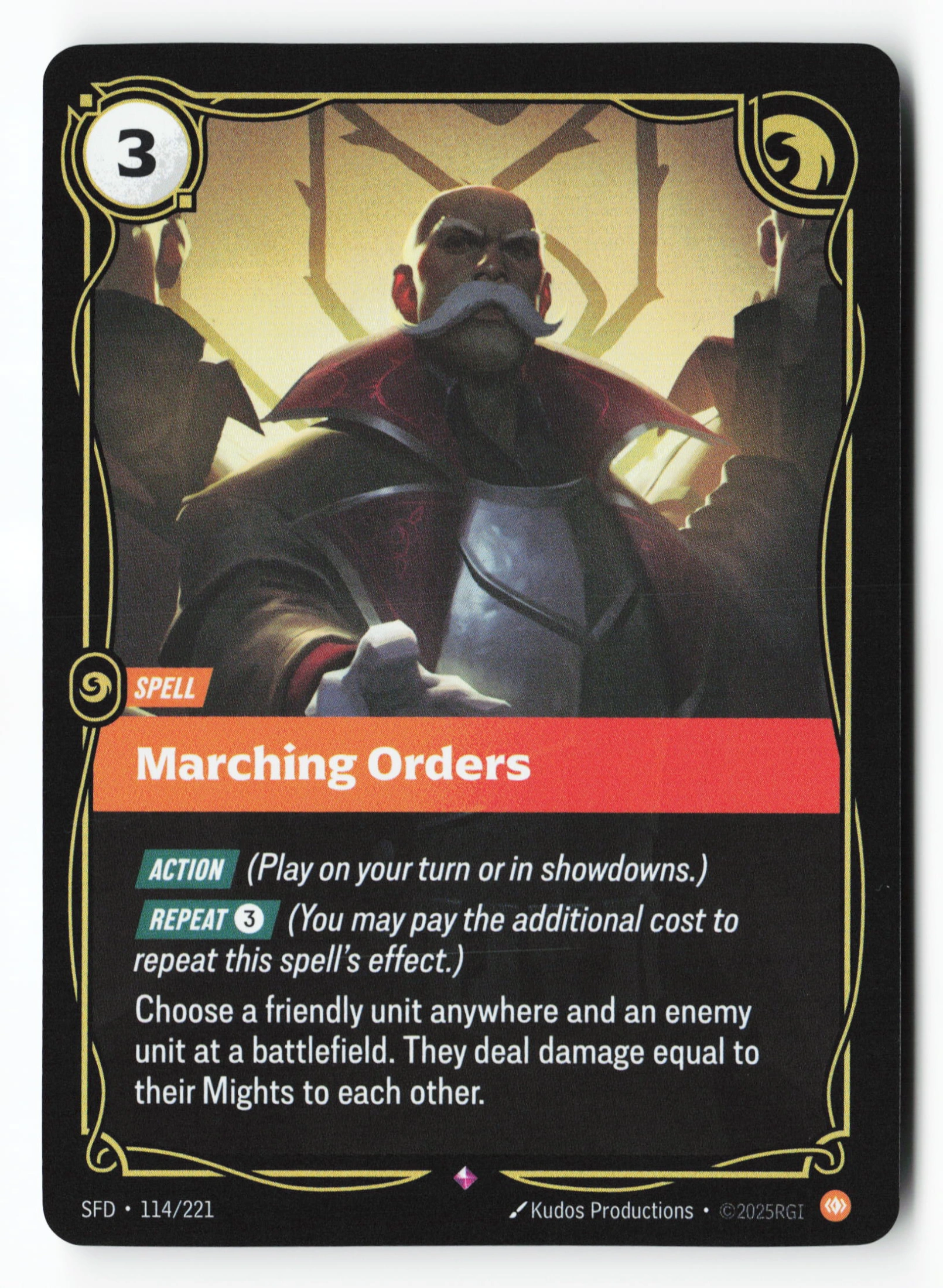 Marching Orders (SFD 114) — Voorkant