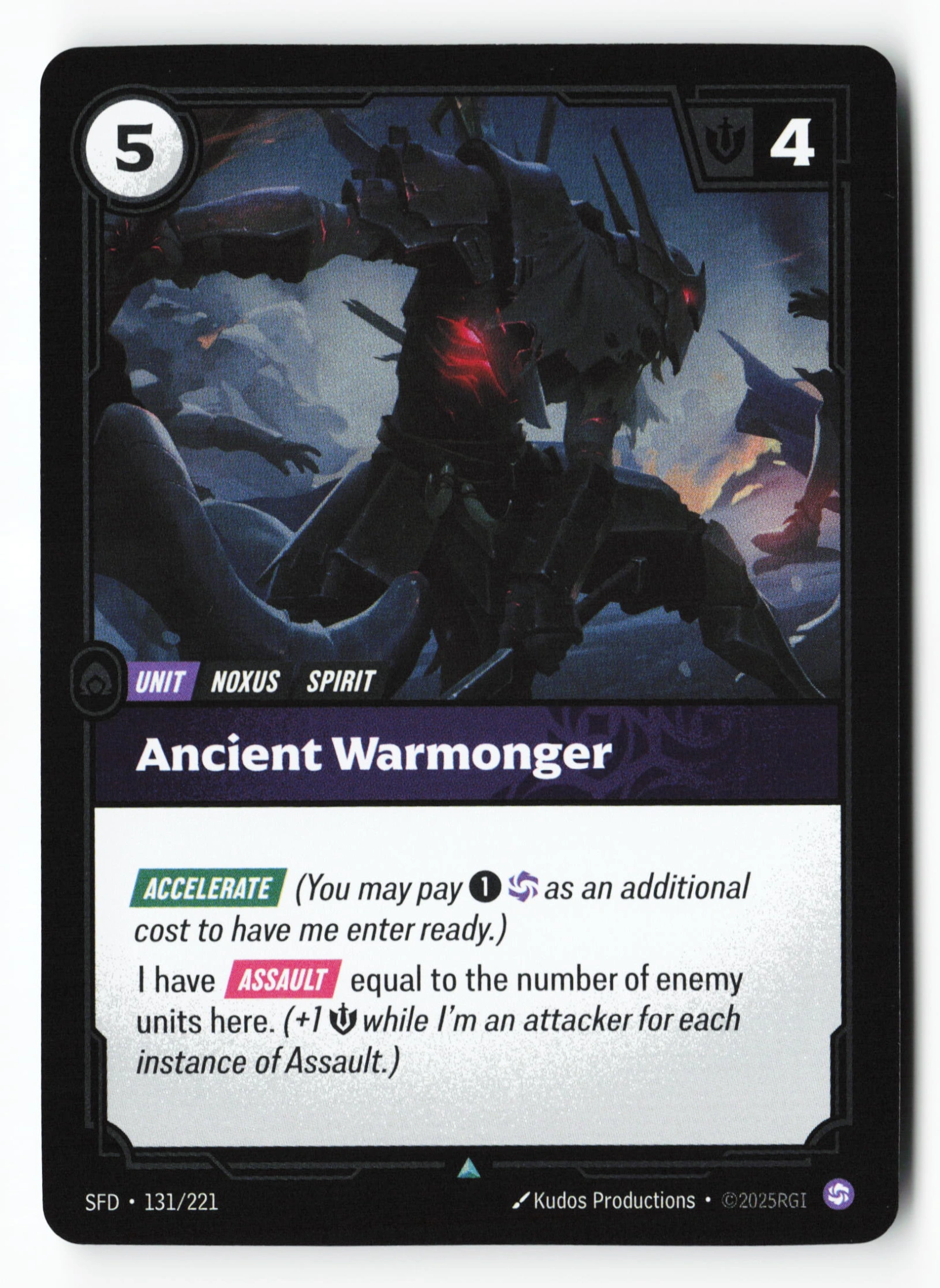 Ancient Warmonger (SFD 131) — Voorkant