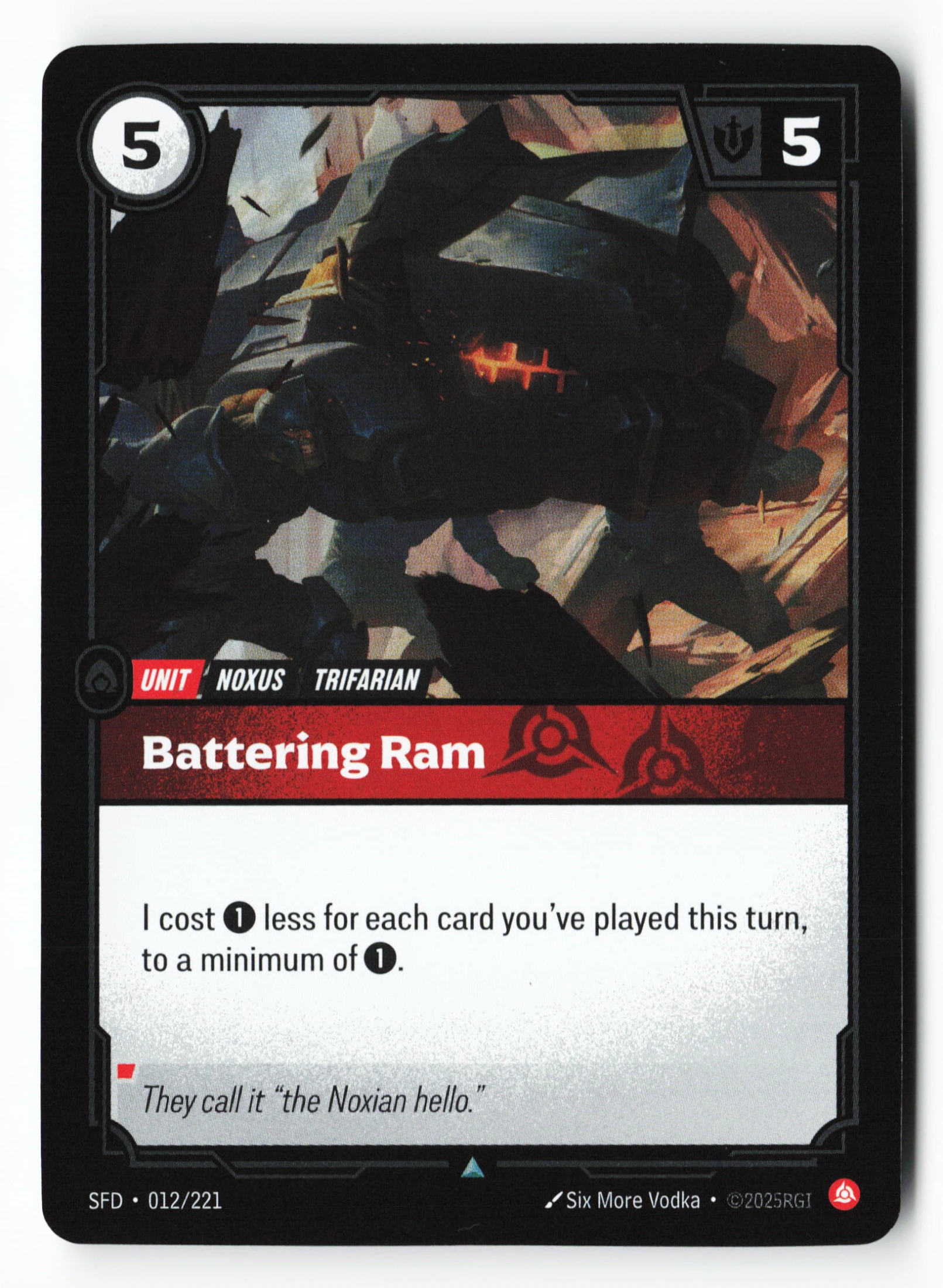 Battering Ram (SFD 012) — Voorkant