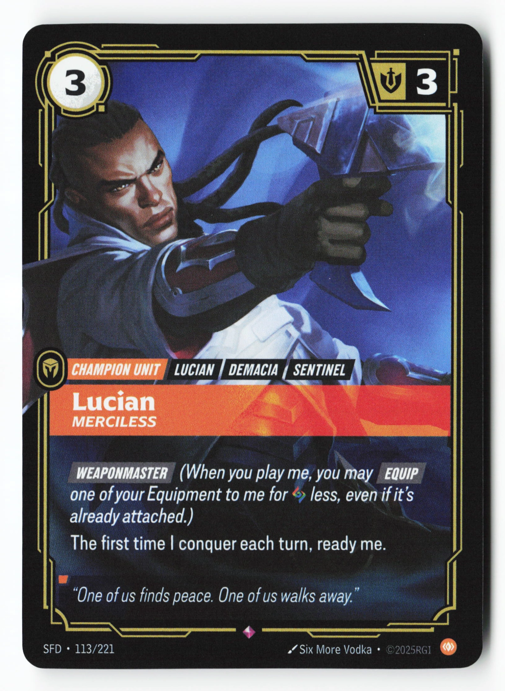 Lucian, Merciless (SFD 113) — Voorkant