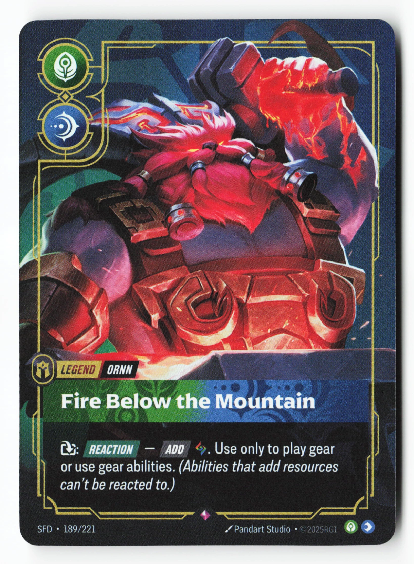 Fire Below The Mountain (SFD 189) — Voorkant