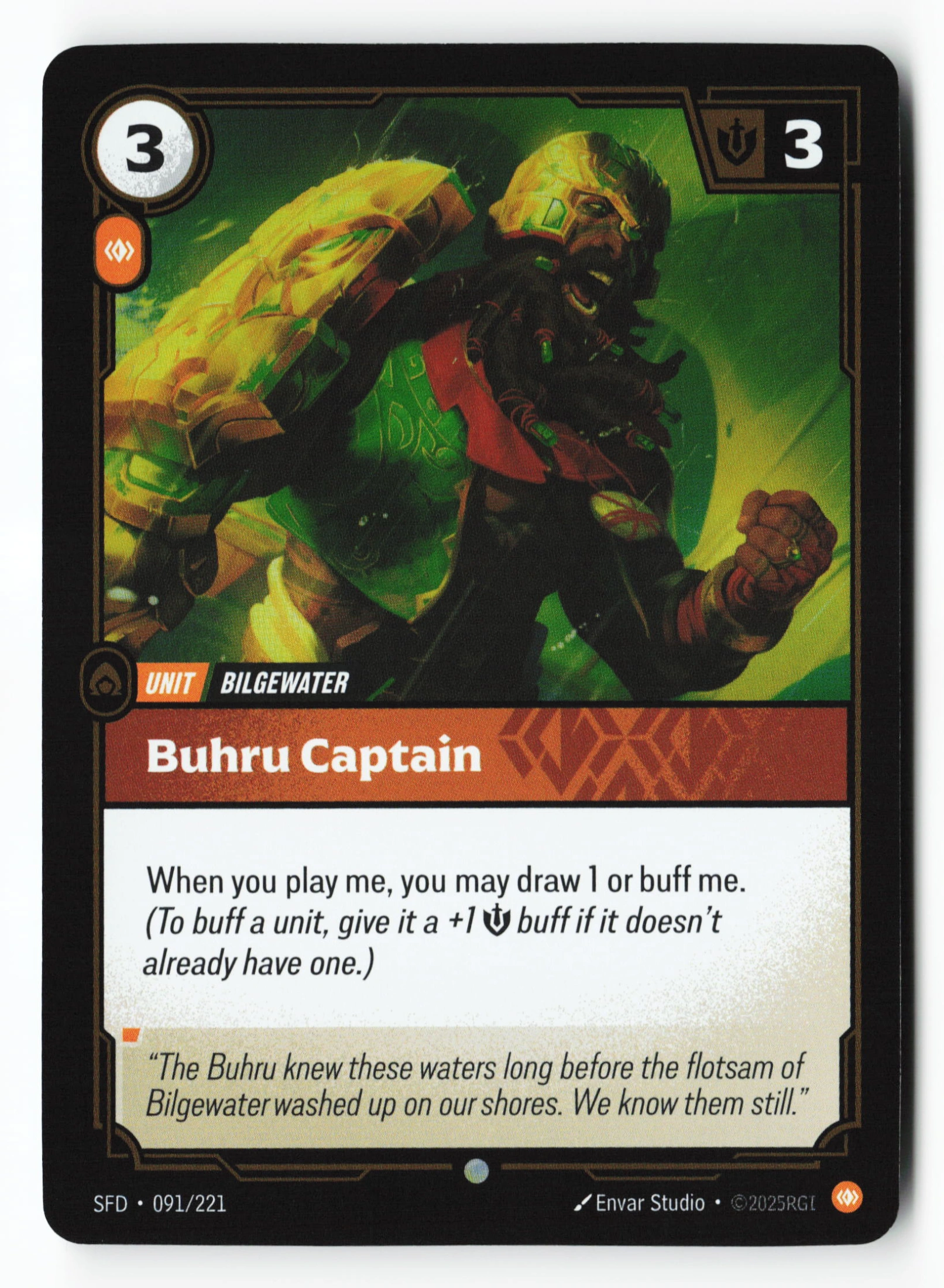 Buhru Captain (SFD 091) — Voorkant