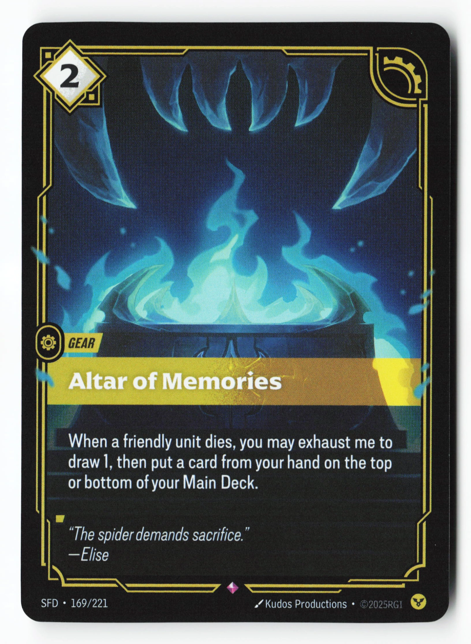 Altar Of Memories (SFD 169) — Voorkant