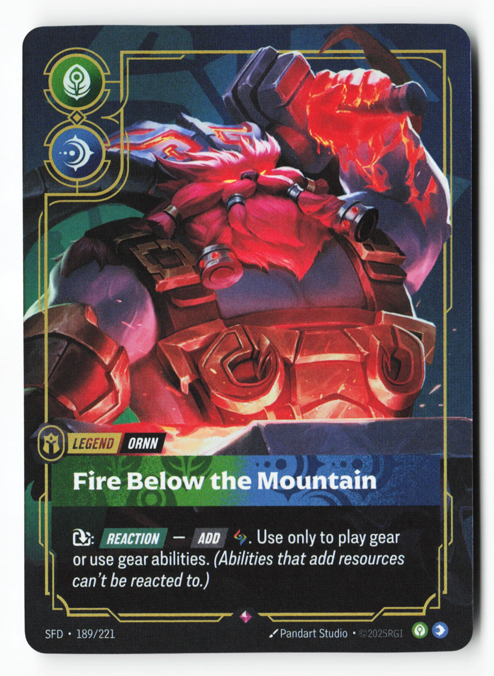 Fire Below The Mountain (SFD 189) — Voorkant