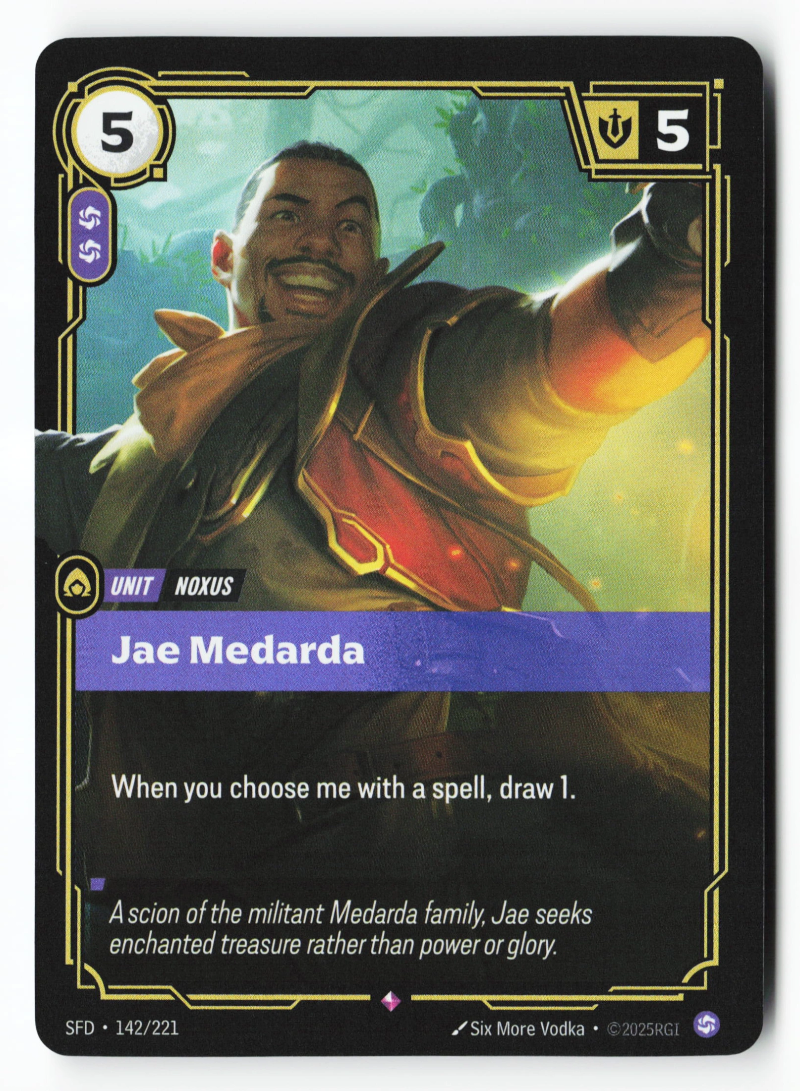 Jae Medarda (SFD 142) — Voorkant