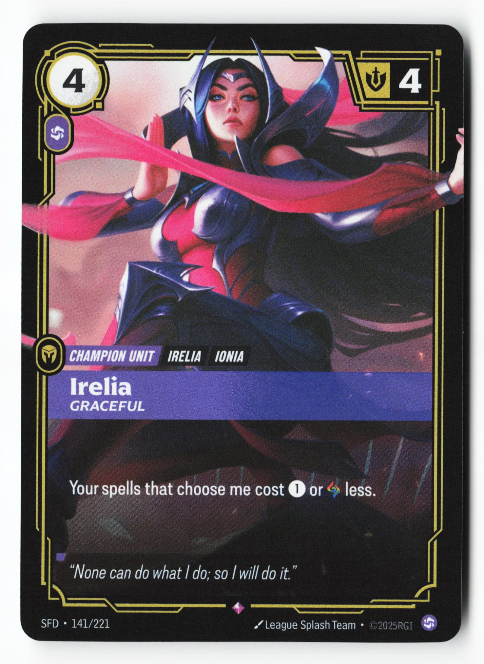 Irelia, Graceful (SFD 141) — Voorkant