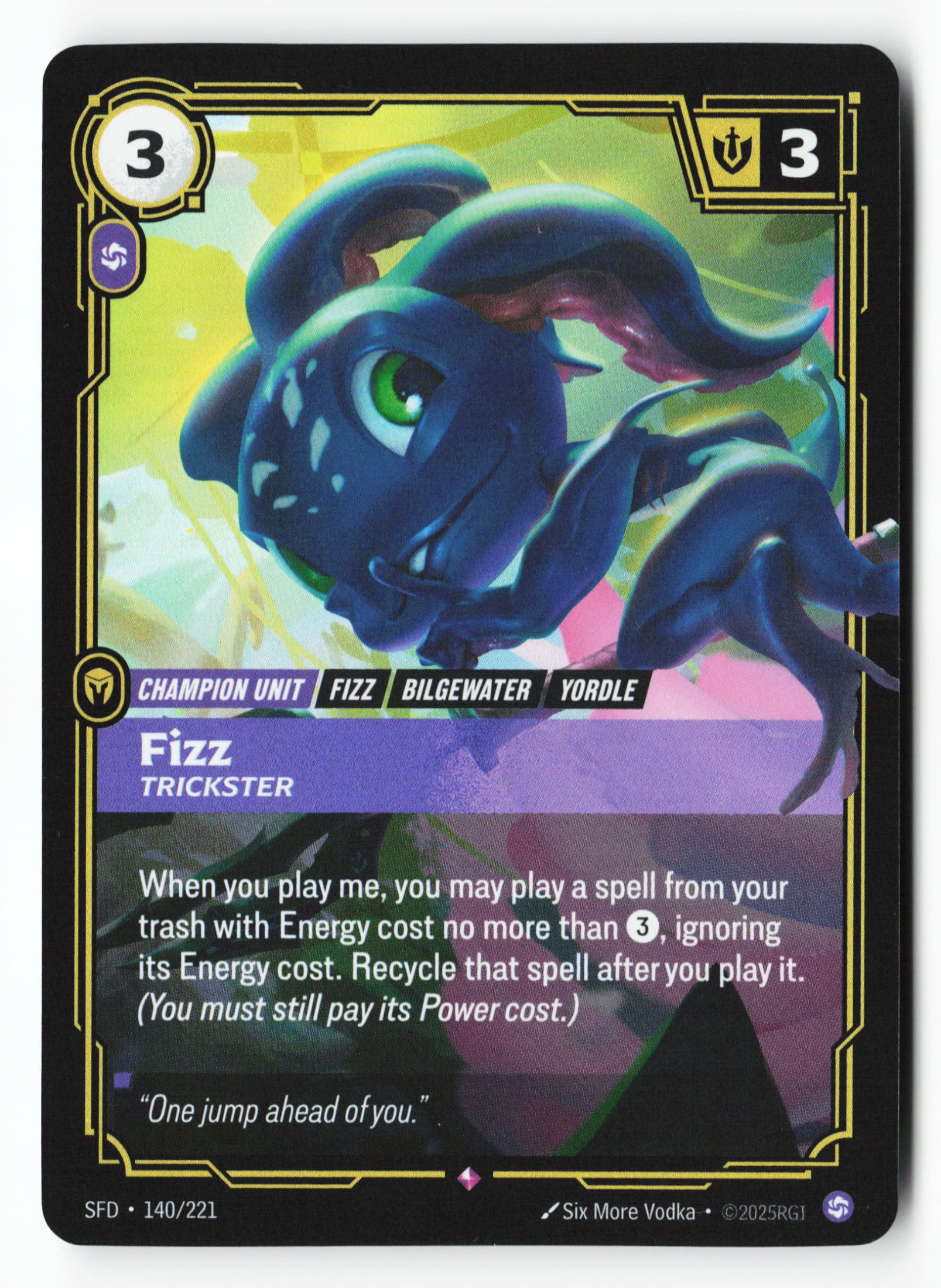 Fizz, Trickster (SFD 140) — Voorkant