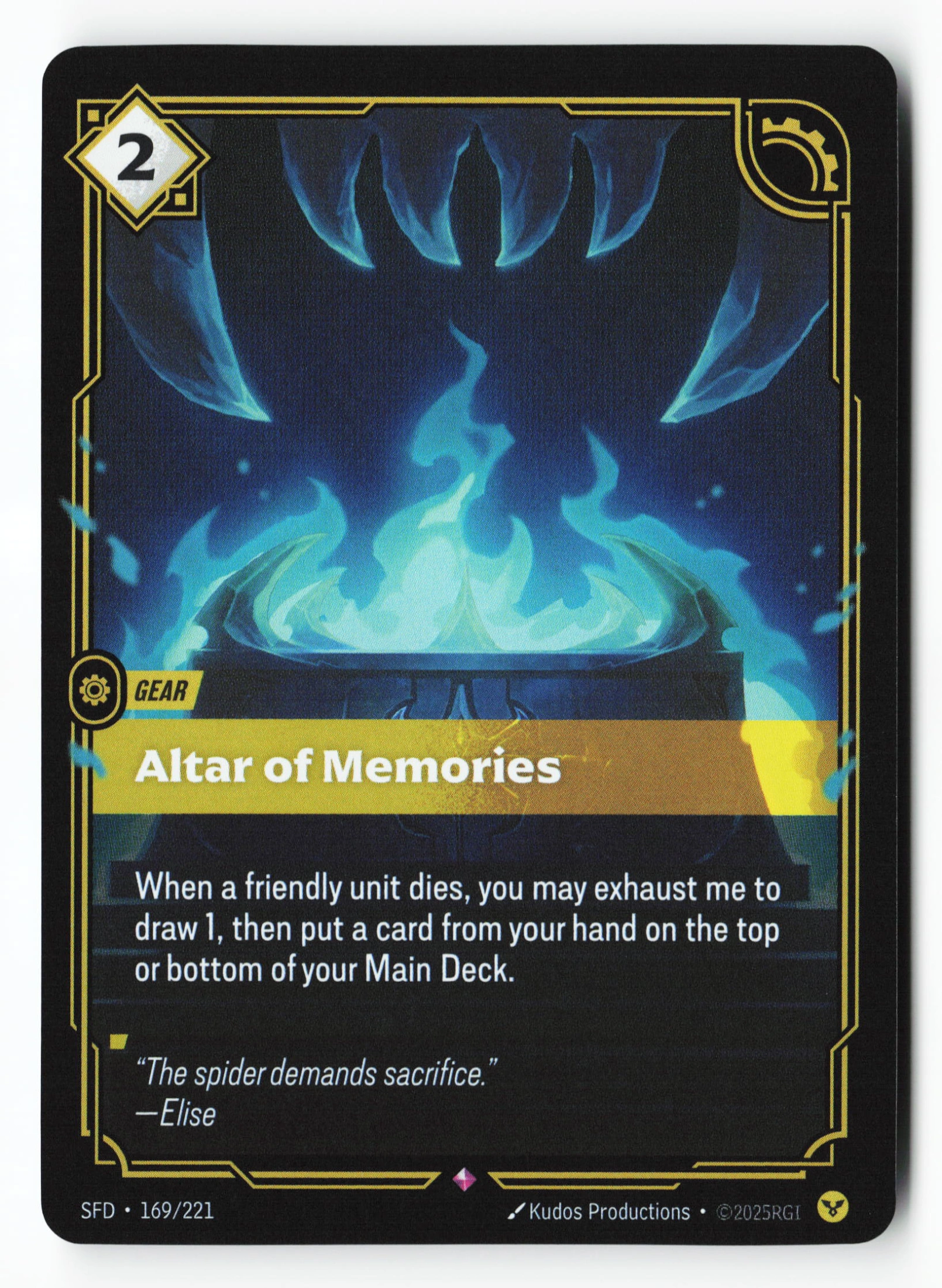 Altar Of Memories (SFD 169) — Voorkant