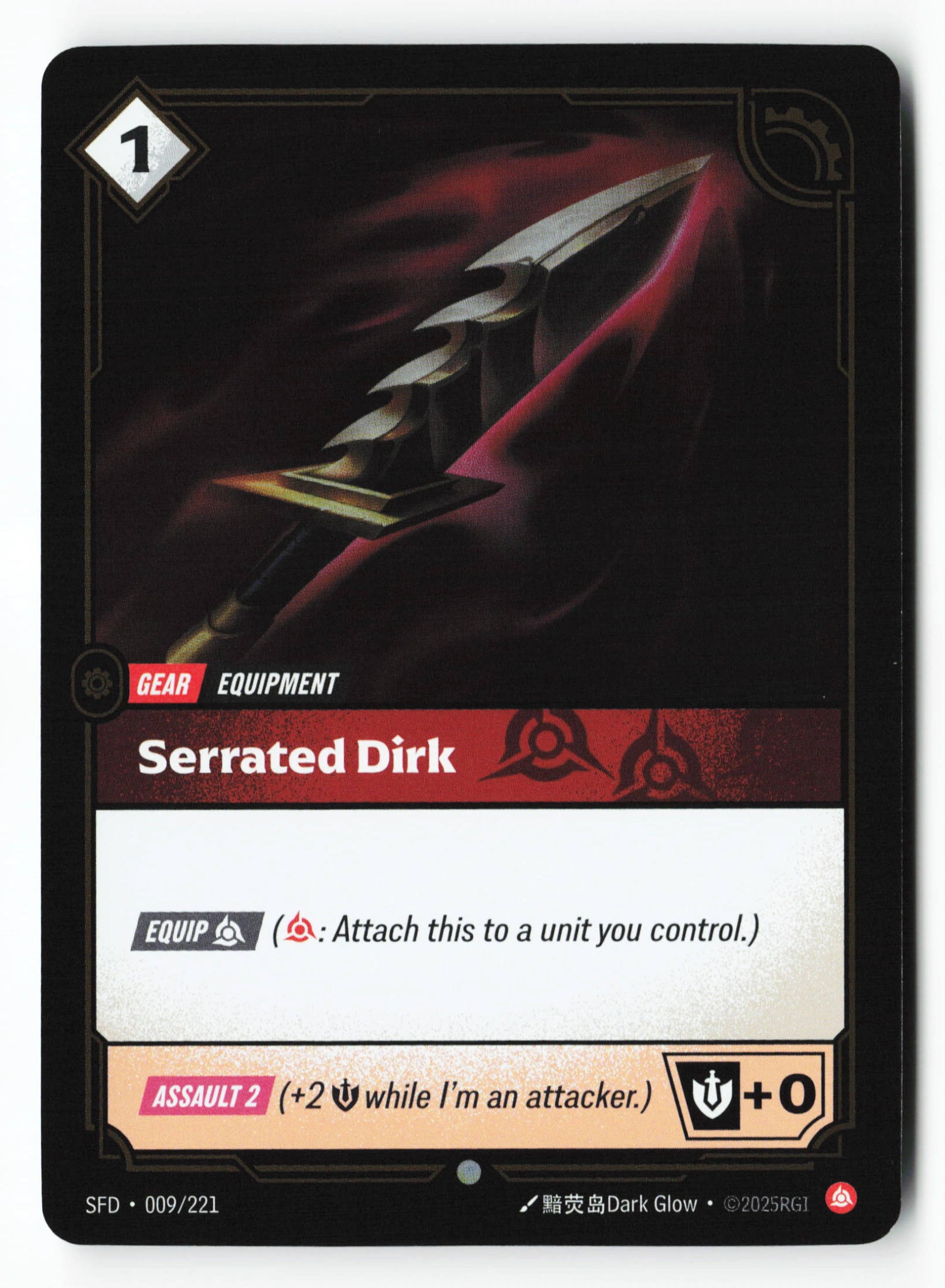 Serrated Dirk (SFD 009) — Voorkant