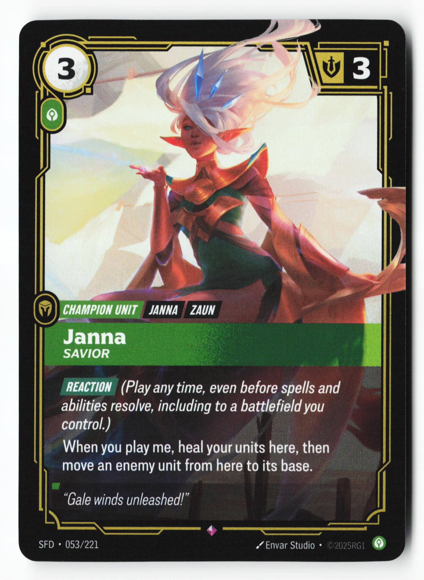 Janna, Savior (SFD 053) — Voorkant