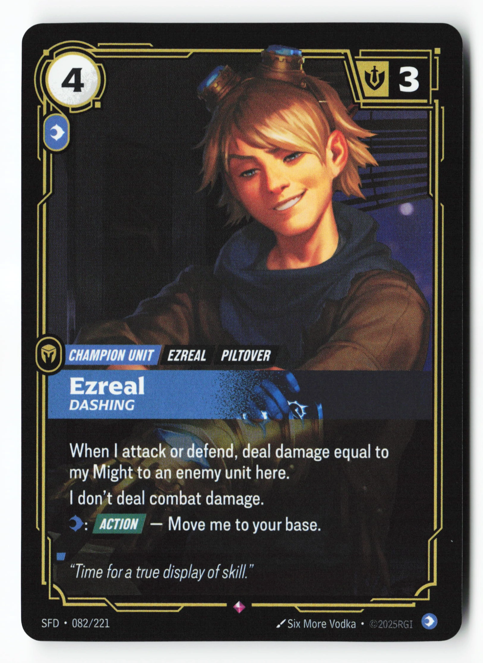 Ezreal, Dashing (SFD 082) — Voorkant
