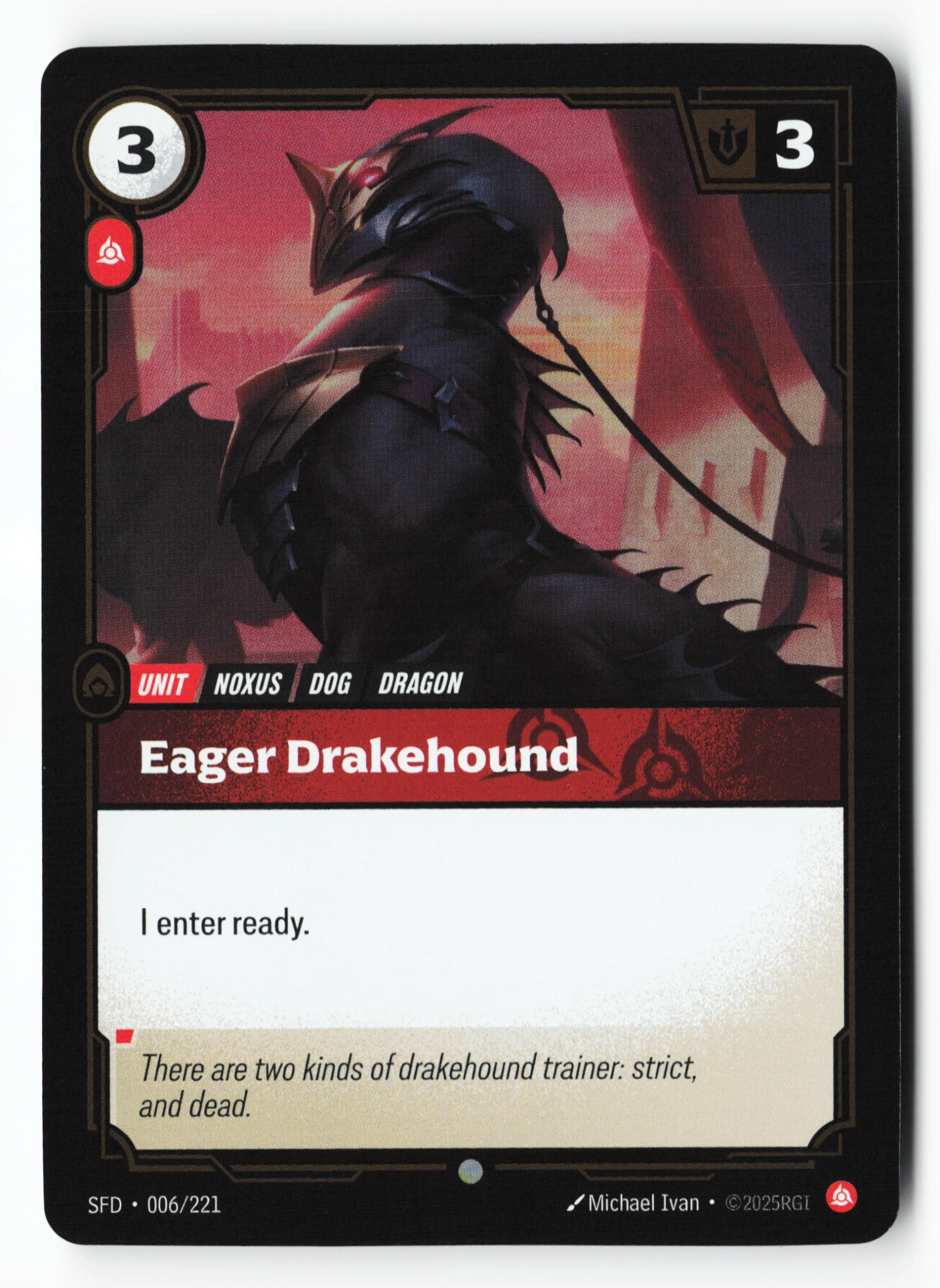 Eager Drakehound (SFD 006) — Voorkant