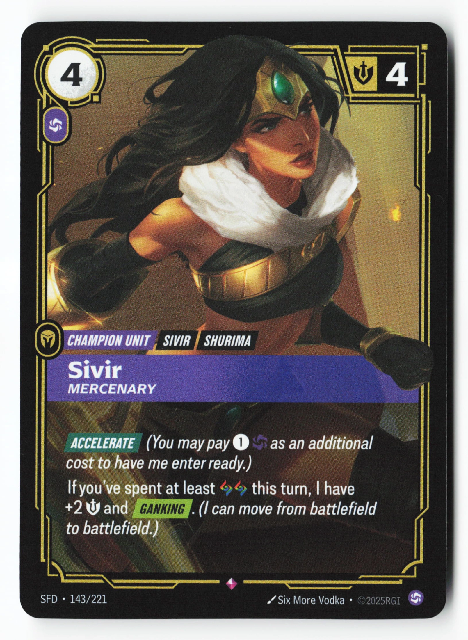 Sivir, Mercenary (SFD 143) — Voorkant