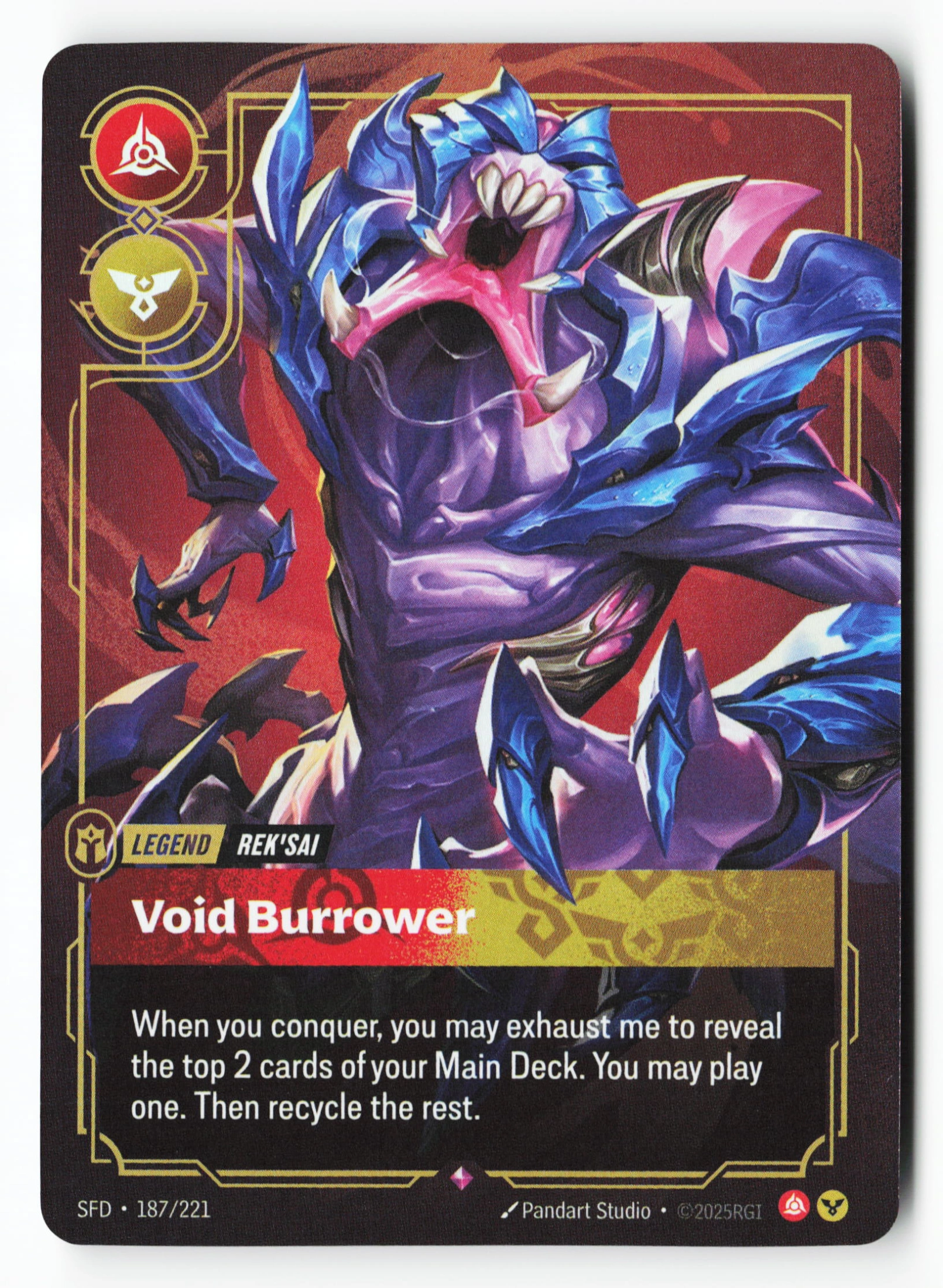 Void Burrower (SFD 187) — Voorkant