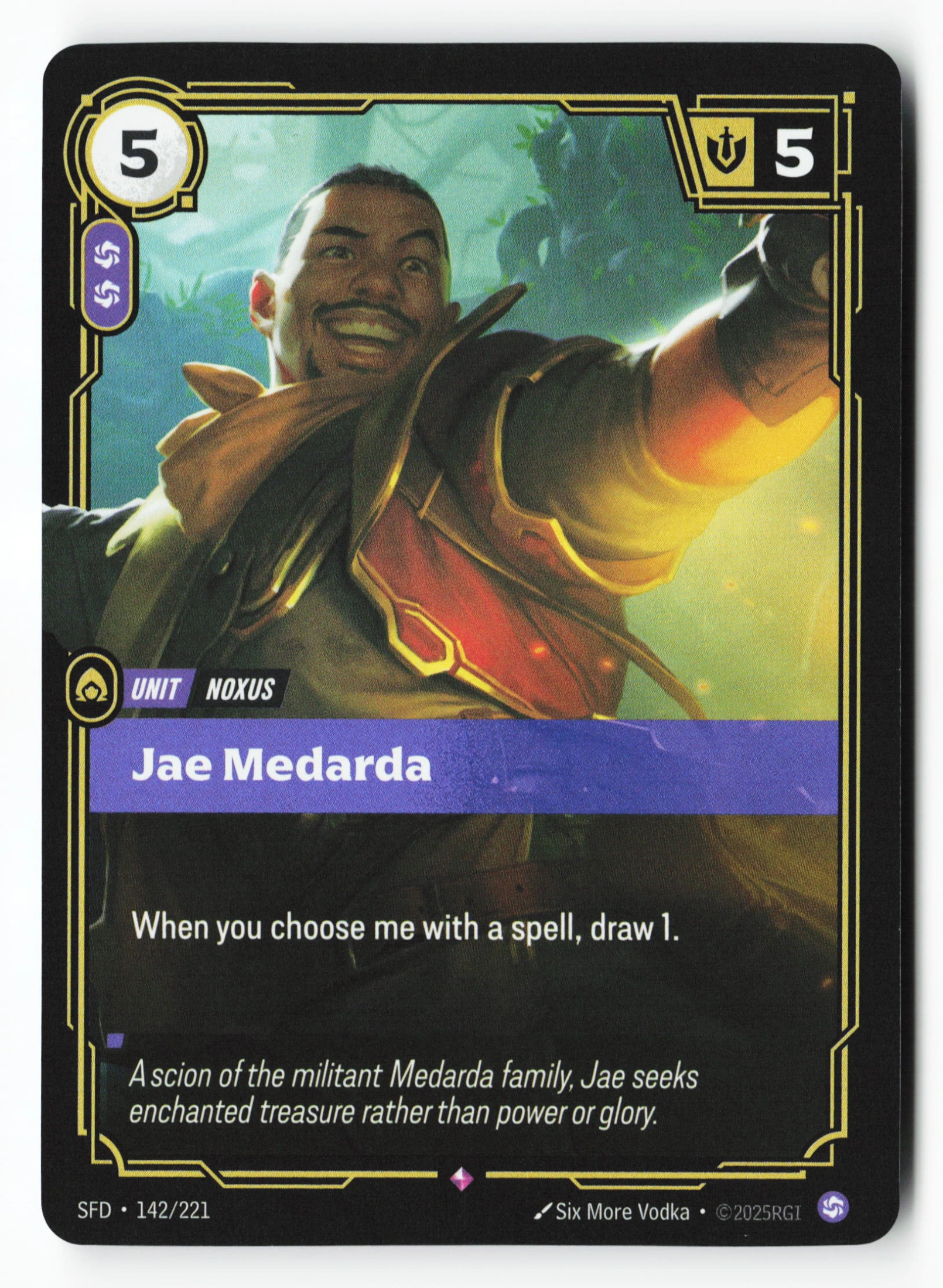 Jae Medarda (SFD 142) — Voorkant
