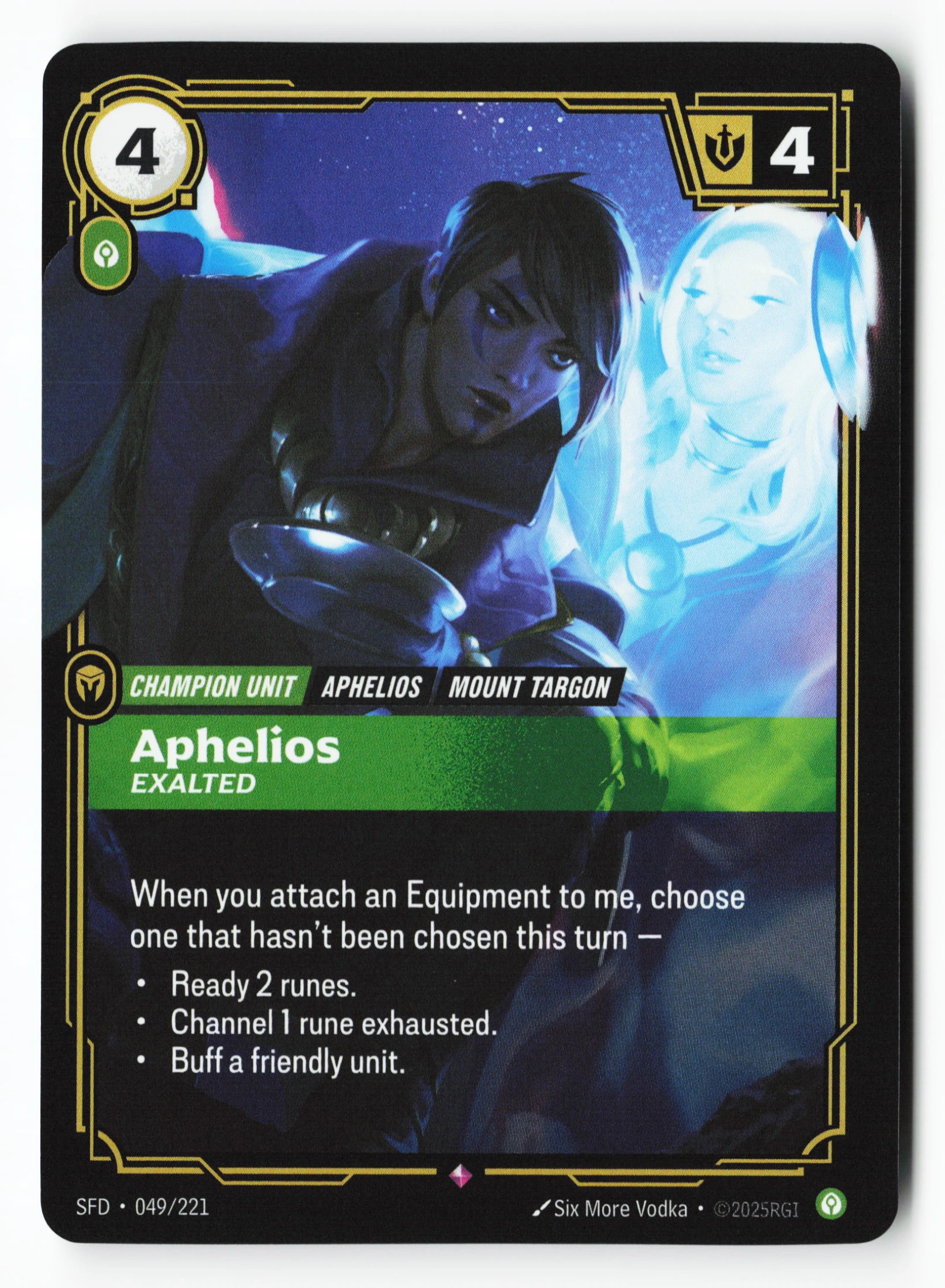 Aphelios, Exalted (SFD 049) — Voorkant